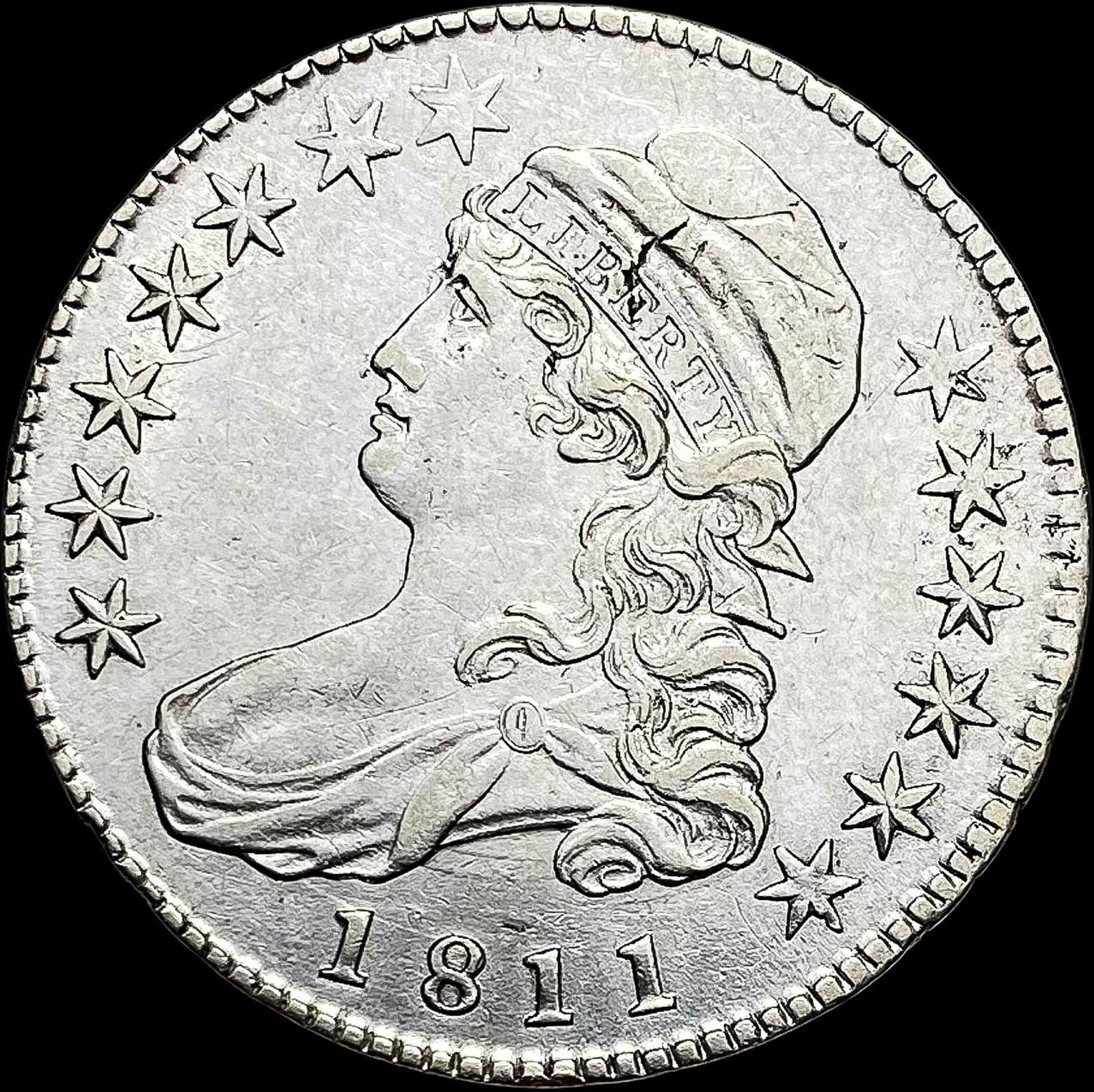 1811 Capped Bust Half Dollar CLOSELY  UNCIRCULATED (1 of 2)