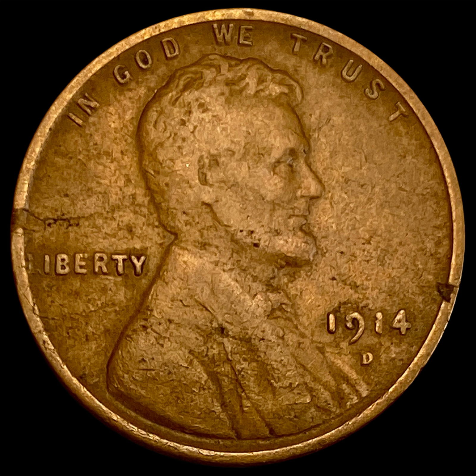 1914-D Lincoln Wheat Cent NICELY CIRCULATED (1 of 2)