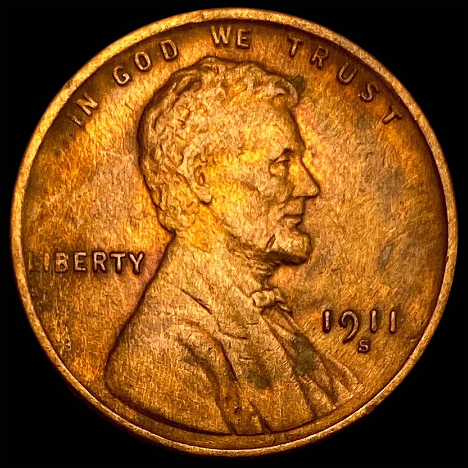 1911-S Bronze Lincoln Wheat Cent HIGH GRADE (1 of 2)