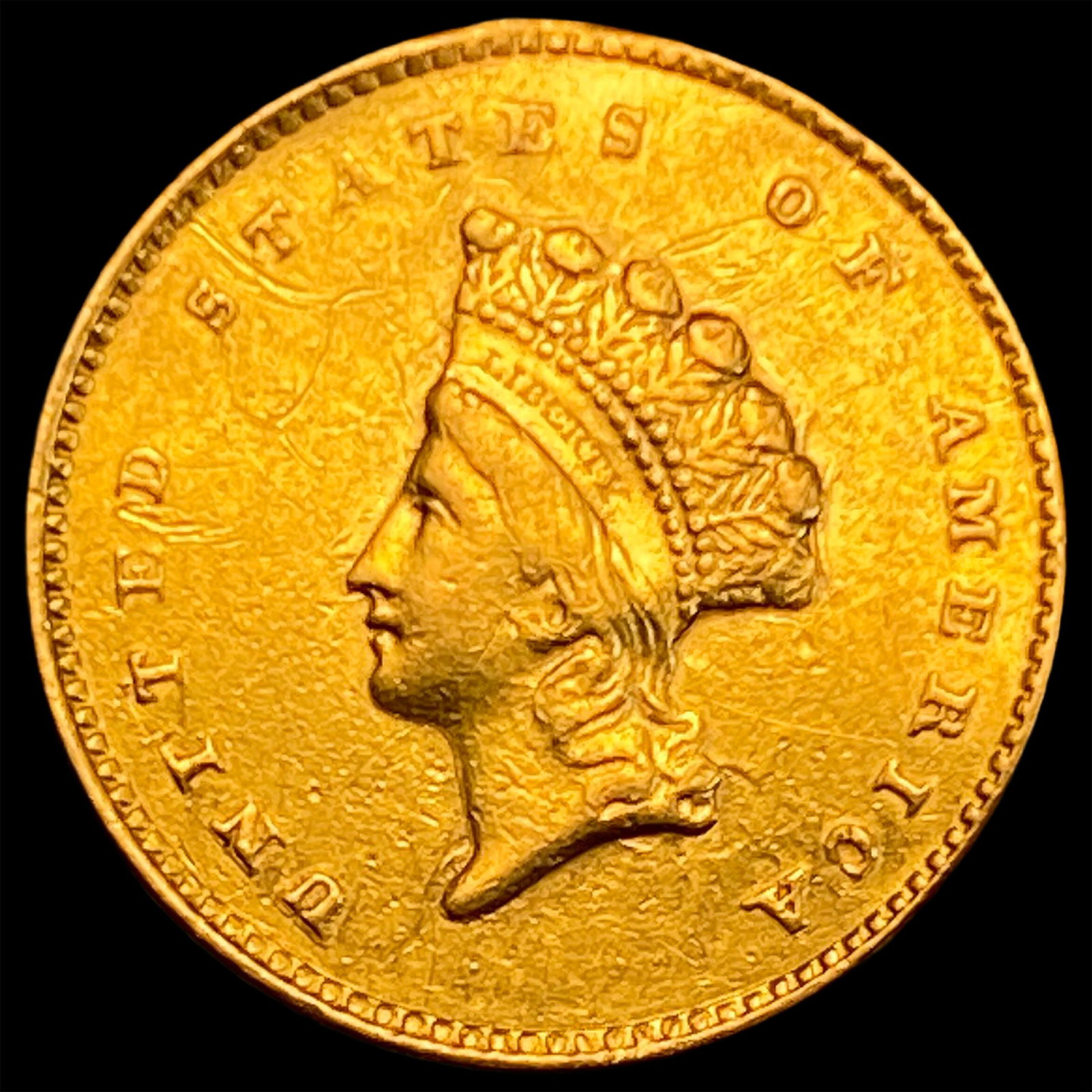 1855 Gold $1 Indian Head Type 2 HIGH GRADE (1 of 2)