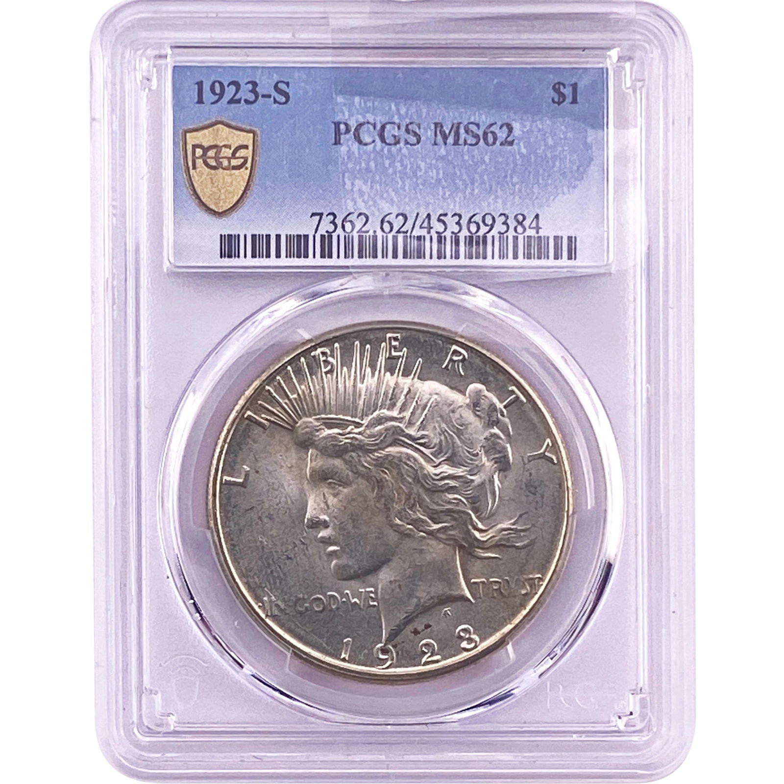 1923-S Silver Peace Dollar PCGS MS62 (1 of 2)