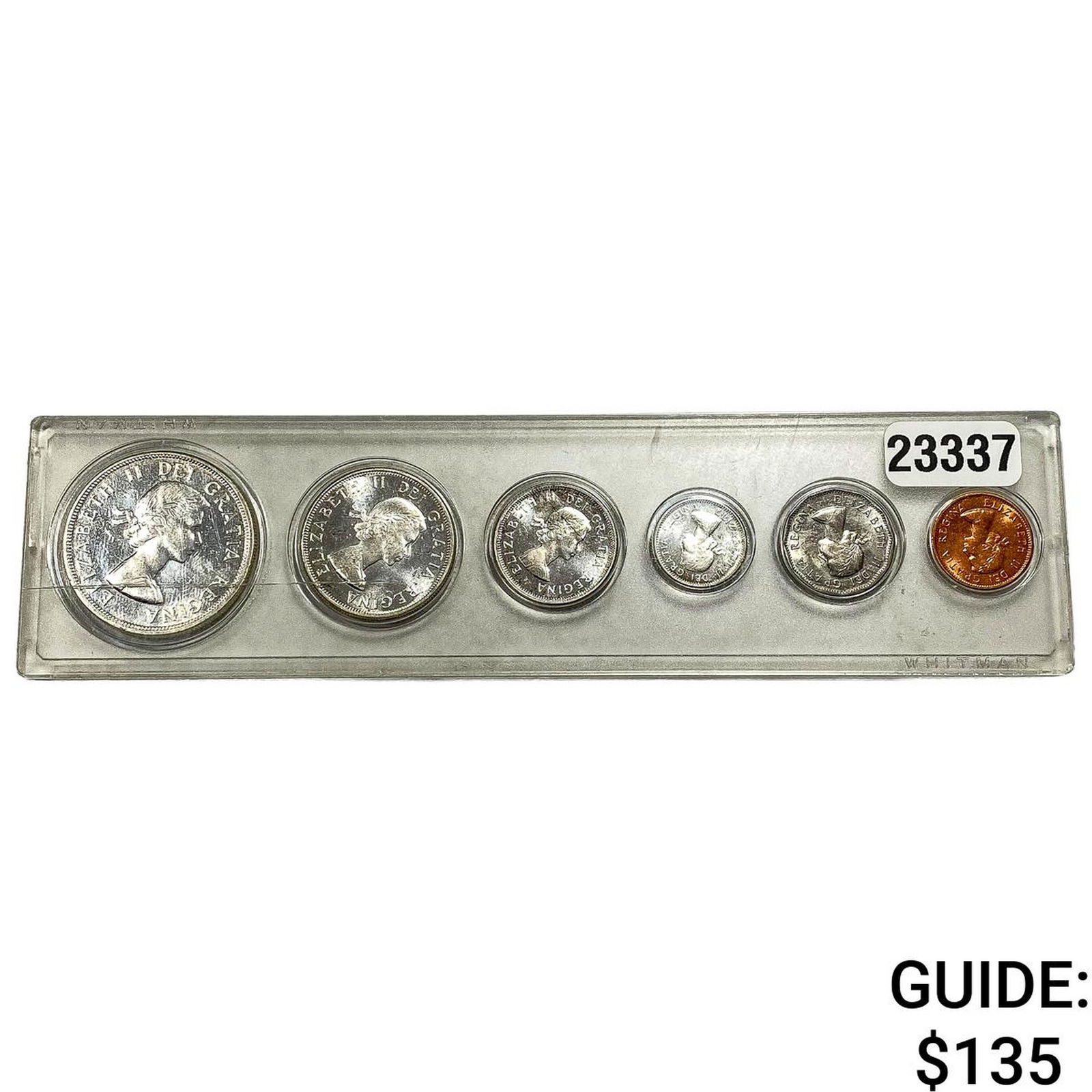 [6 Coins] 1960 Canada Type Coin Set 1C-$1 (1 of 2)