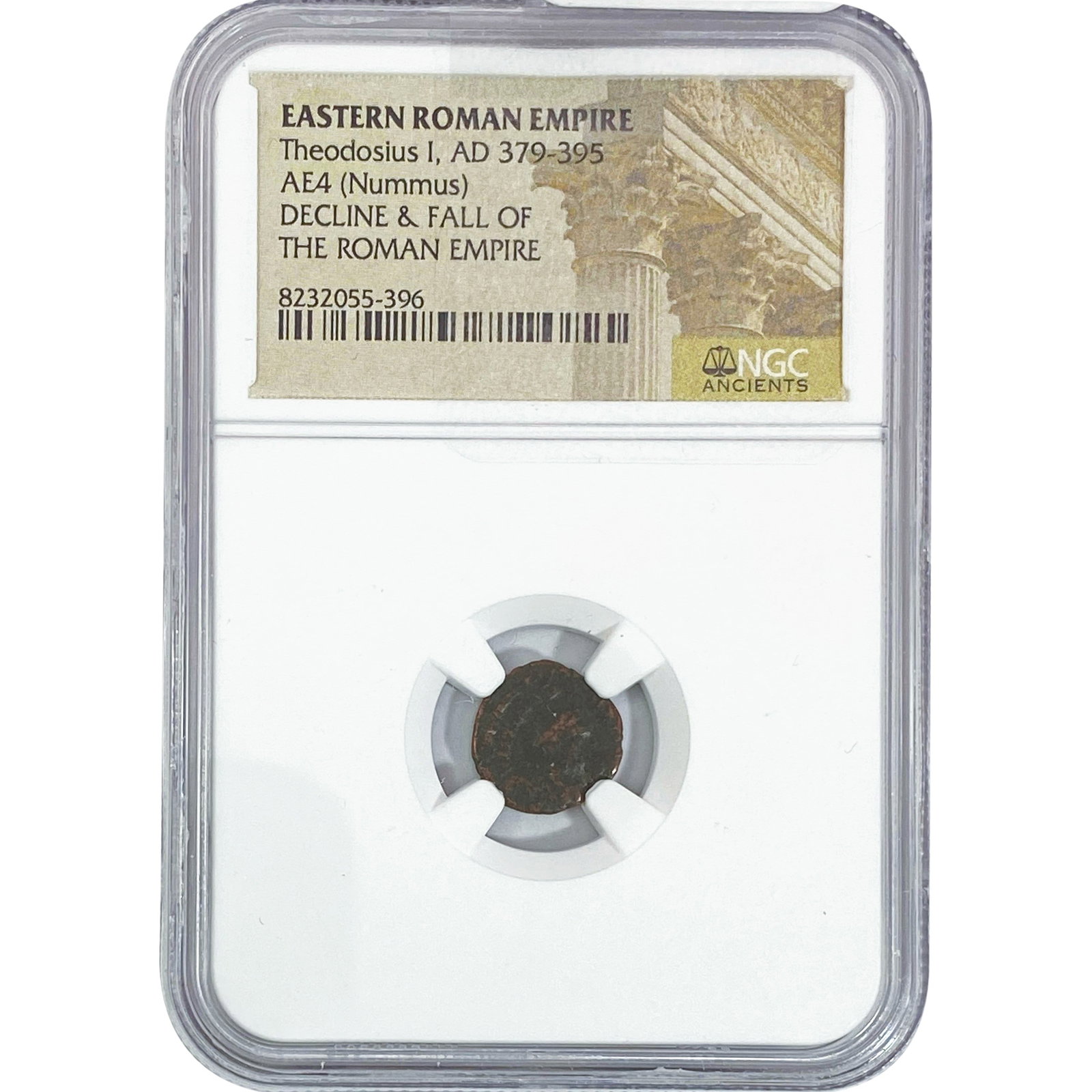 Eastern Roman Theodosius I, AD 379-395 AE4 NGC: Eastern Roman Theodosius I, AD 379-395 AE4 NGC