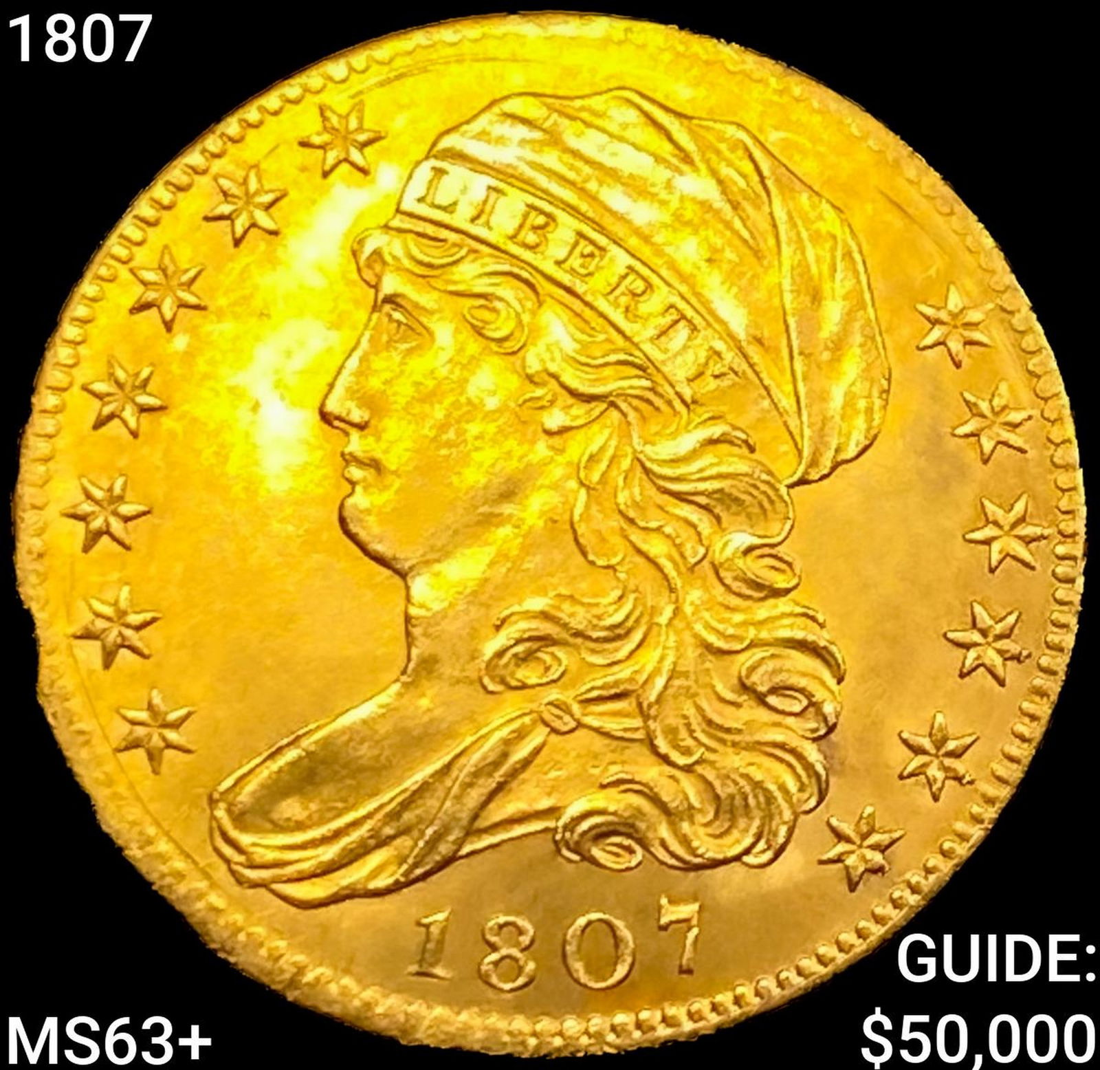 1807 $5 Gold Half Eagle CHOICE BU+ (1 of 2)