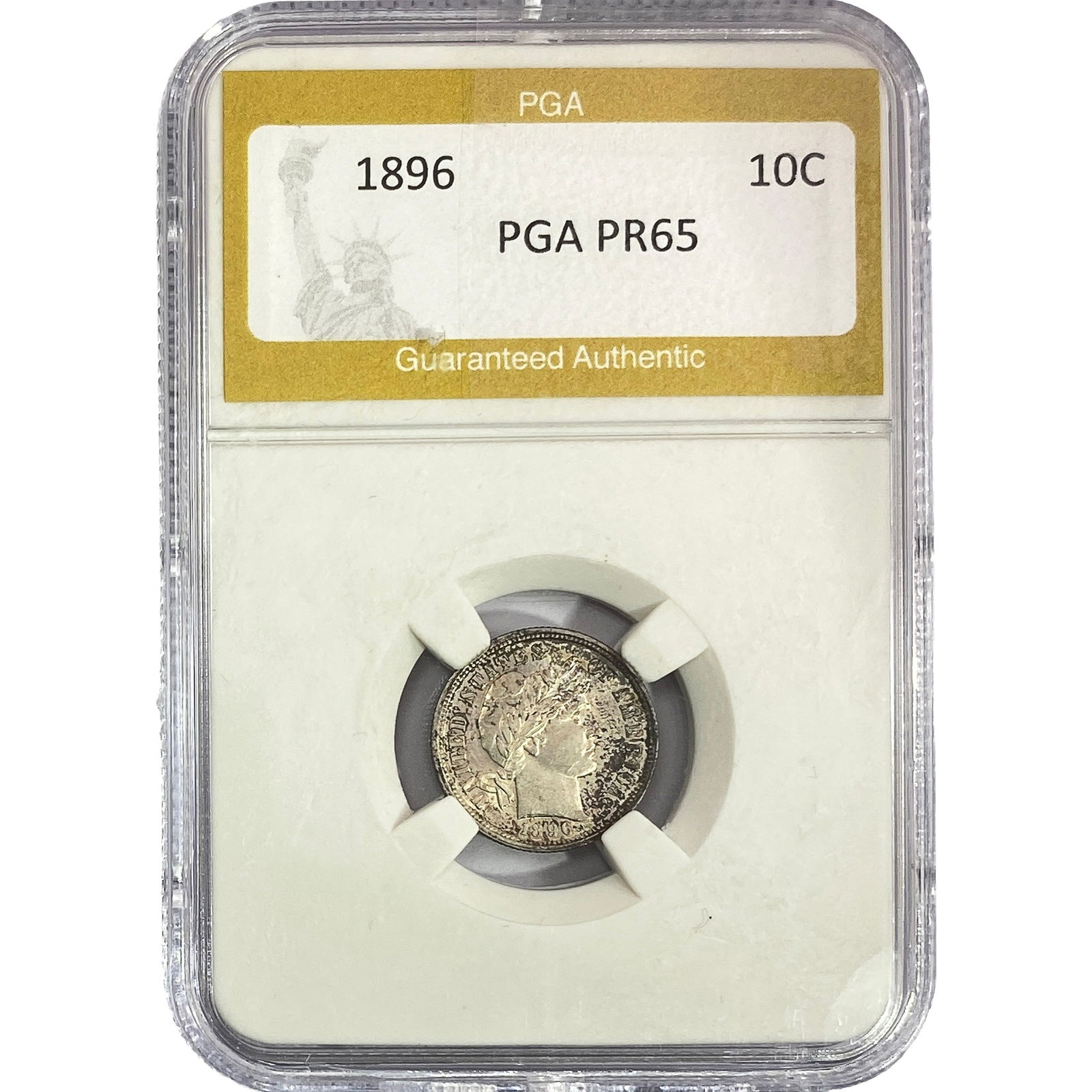 1896 Barber Dime PGA PR65 (1 of 2)