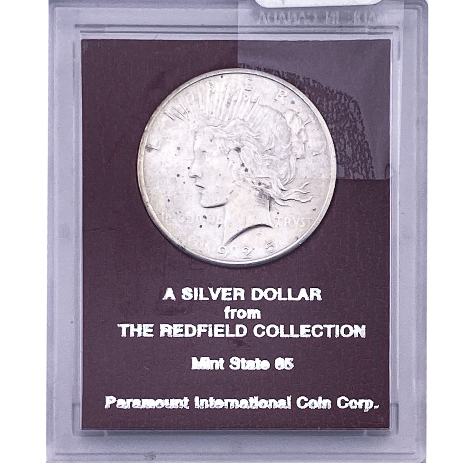 1925 Silver Peace Dollar Redfield MS65 (1 of 2)