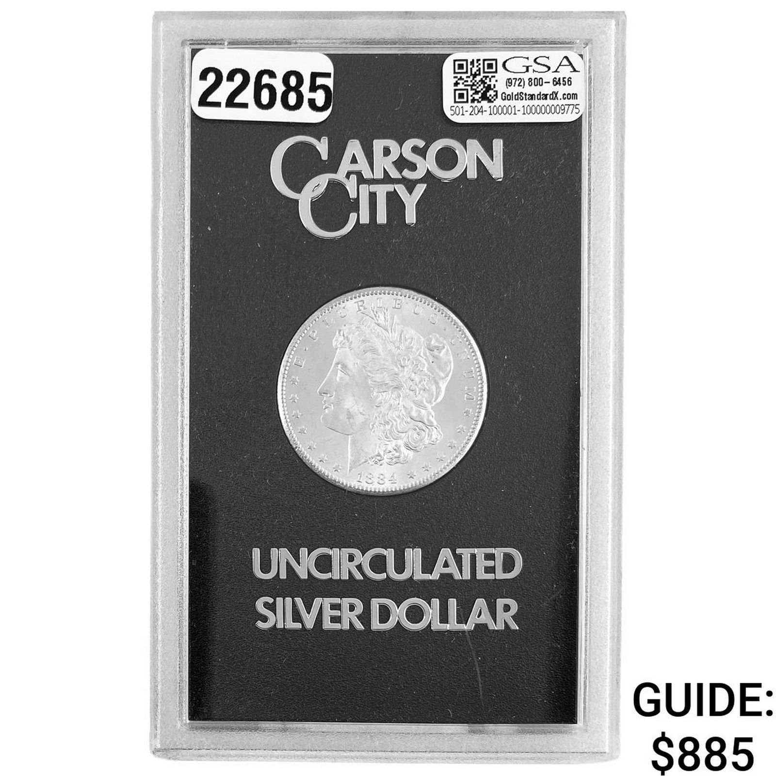 1884-CC Morgan Silver Dollar UNCIRCULATED (1 of 2)