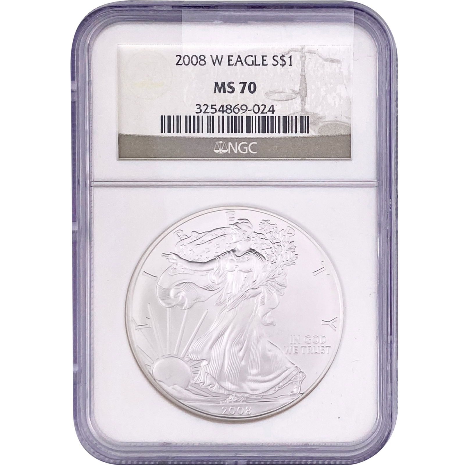 2008-W  NGC MS70 SILVER EAGLE (1 of 2)