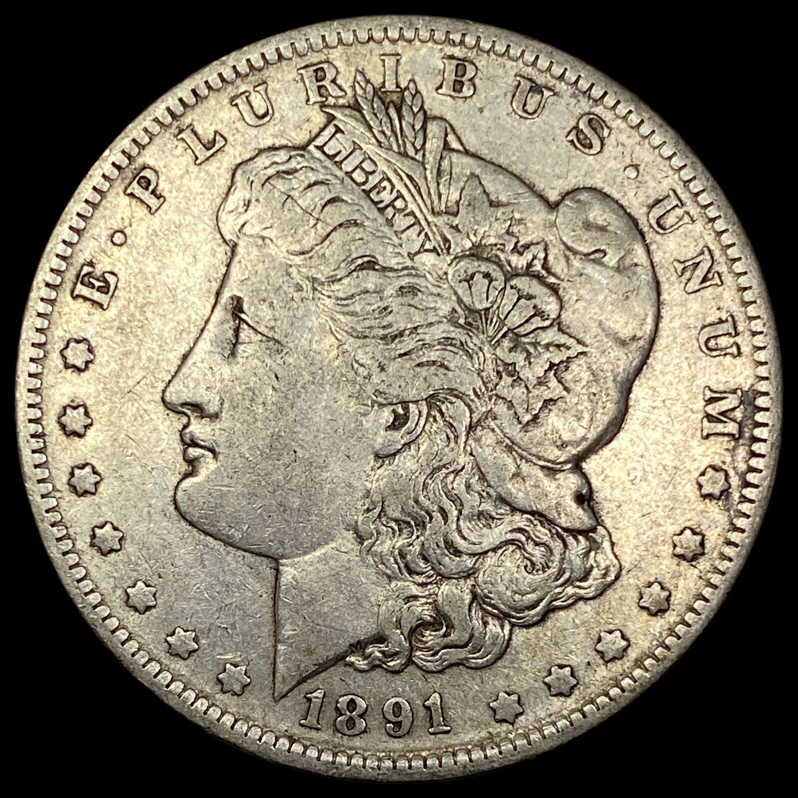 1891-O Silver Morgan Dollar NEARLY UNCIRCULATED (1 of 2)
