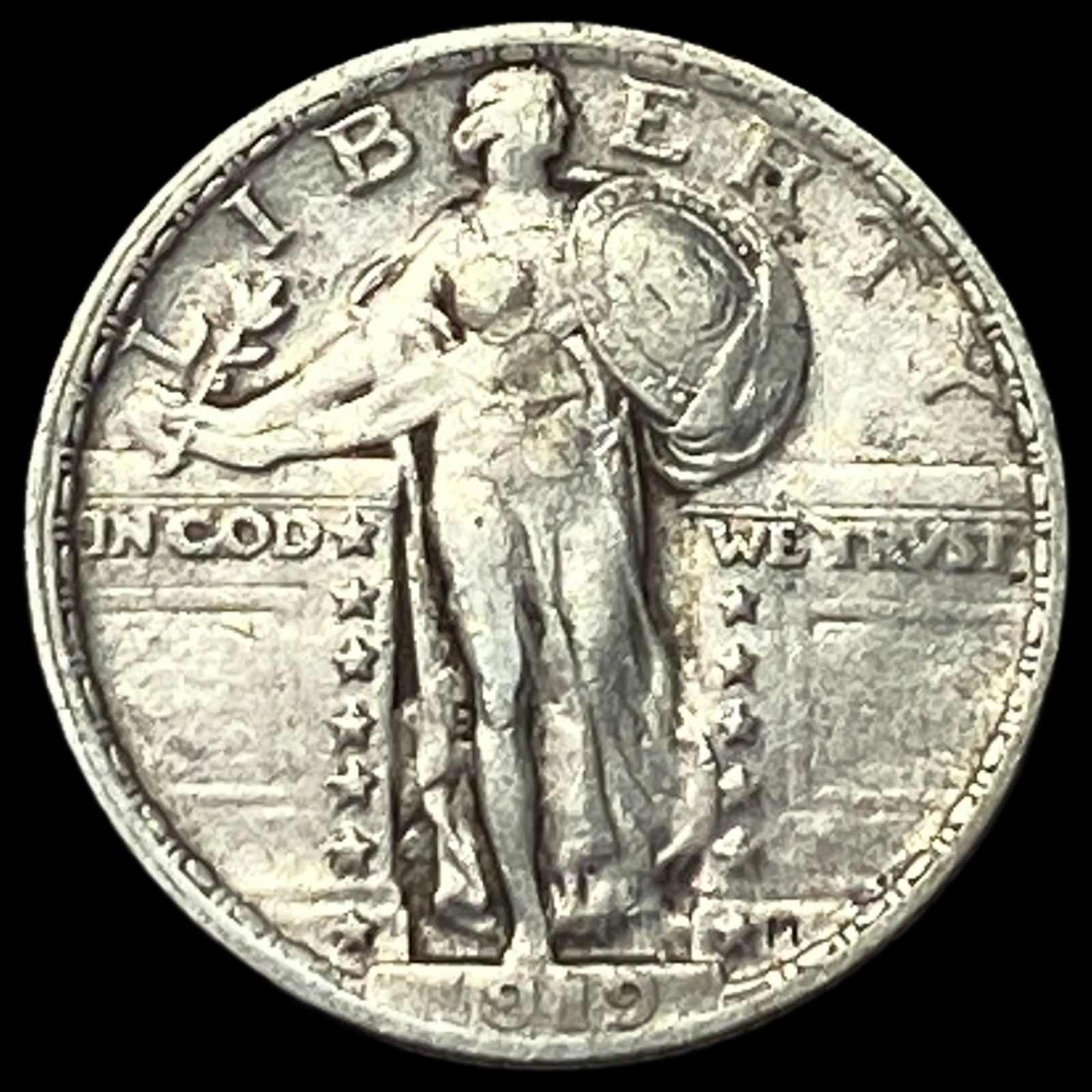 1919 Standing Liberty Quarter NEARLY UNCIRCULATED (1 of 2)