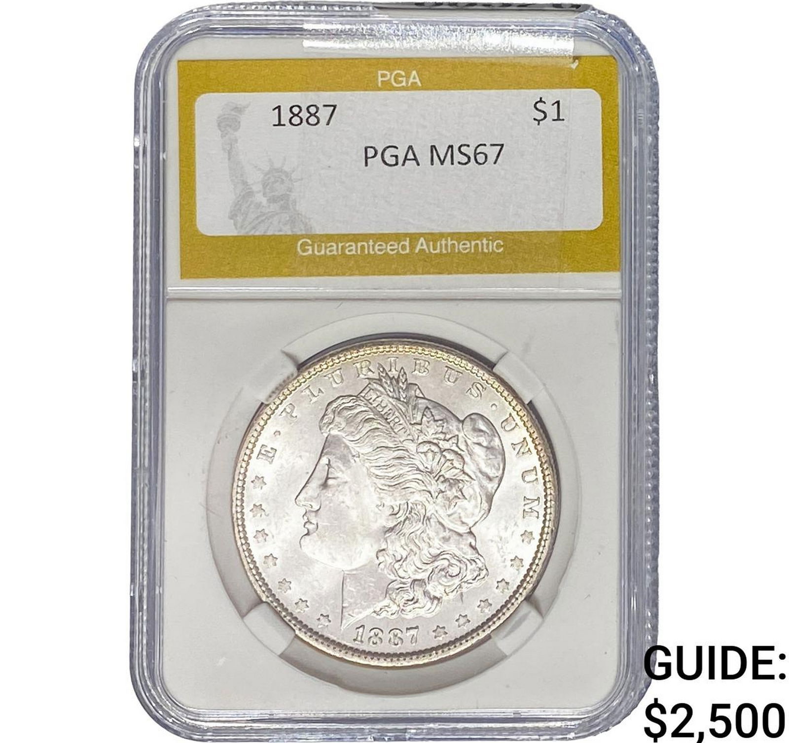 1887 Morgan Silver Dollar PGA MS67 (1 of 2)