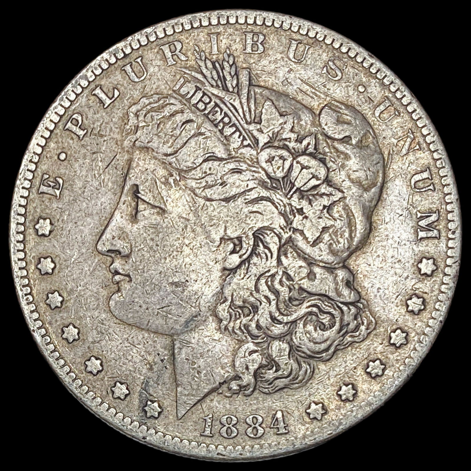 1884-S Silver Morgan Dollar NEARLY UNCIRCULATED (1 of 2)