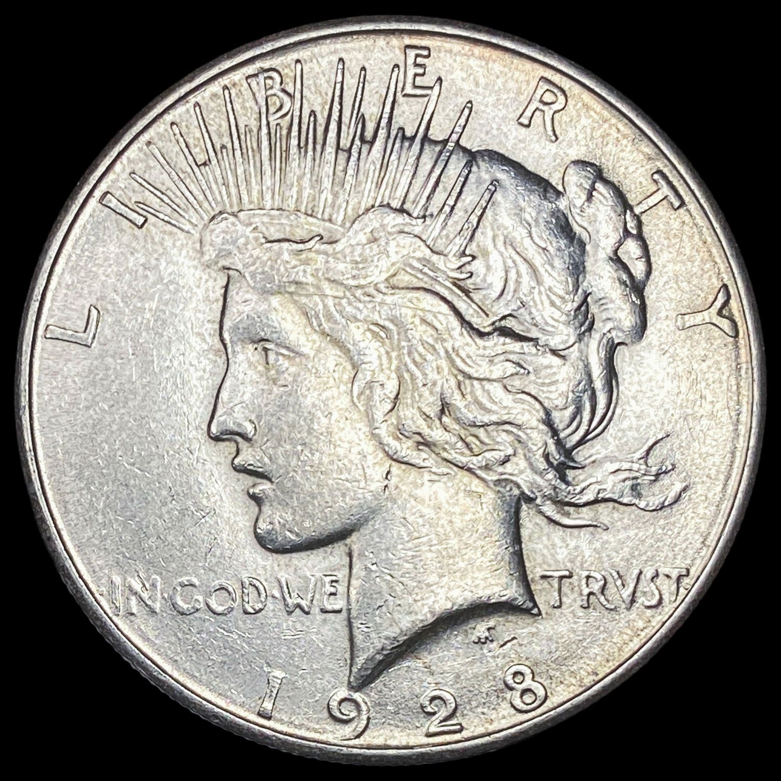 1928-S Silver Peace Dollar CHOICE AU (1 of 2)