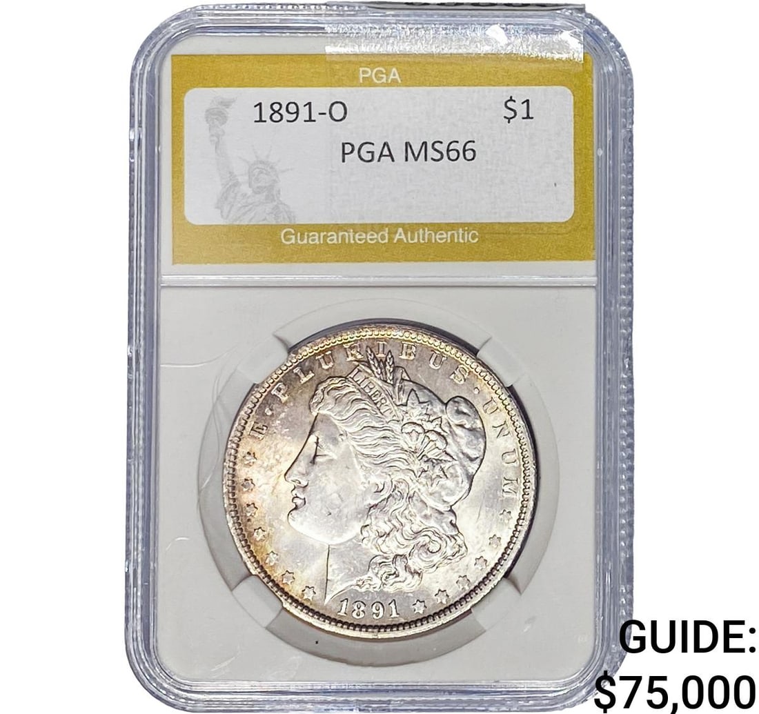 1891-O Morgan Silver Dollar PGA MS66 (1 of 2)