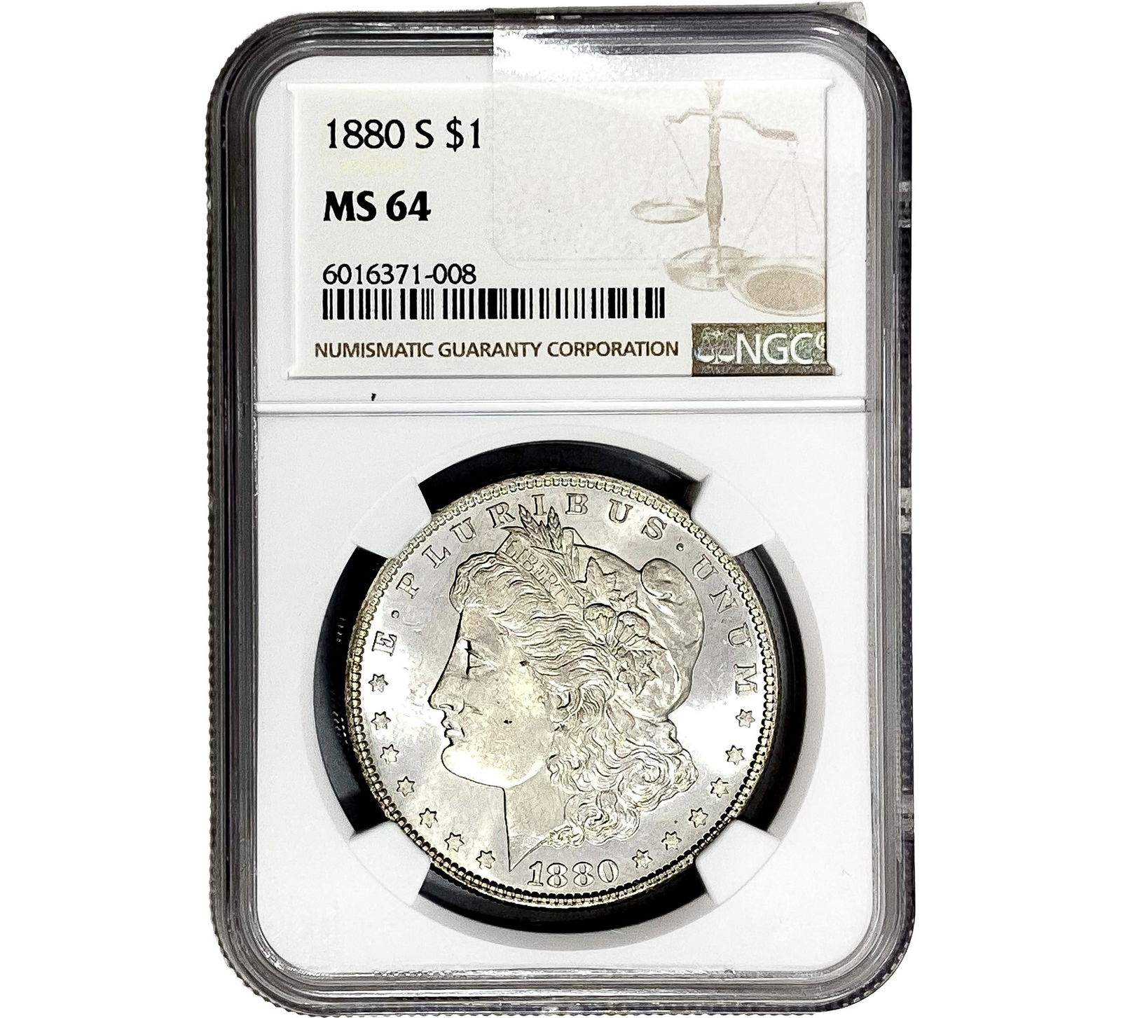 1880-S Morgan Silver Dollar NGC MS64 (1 of 2)