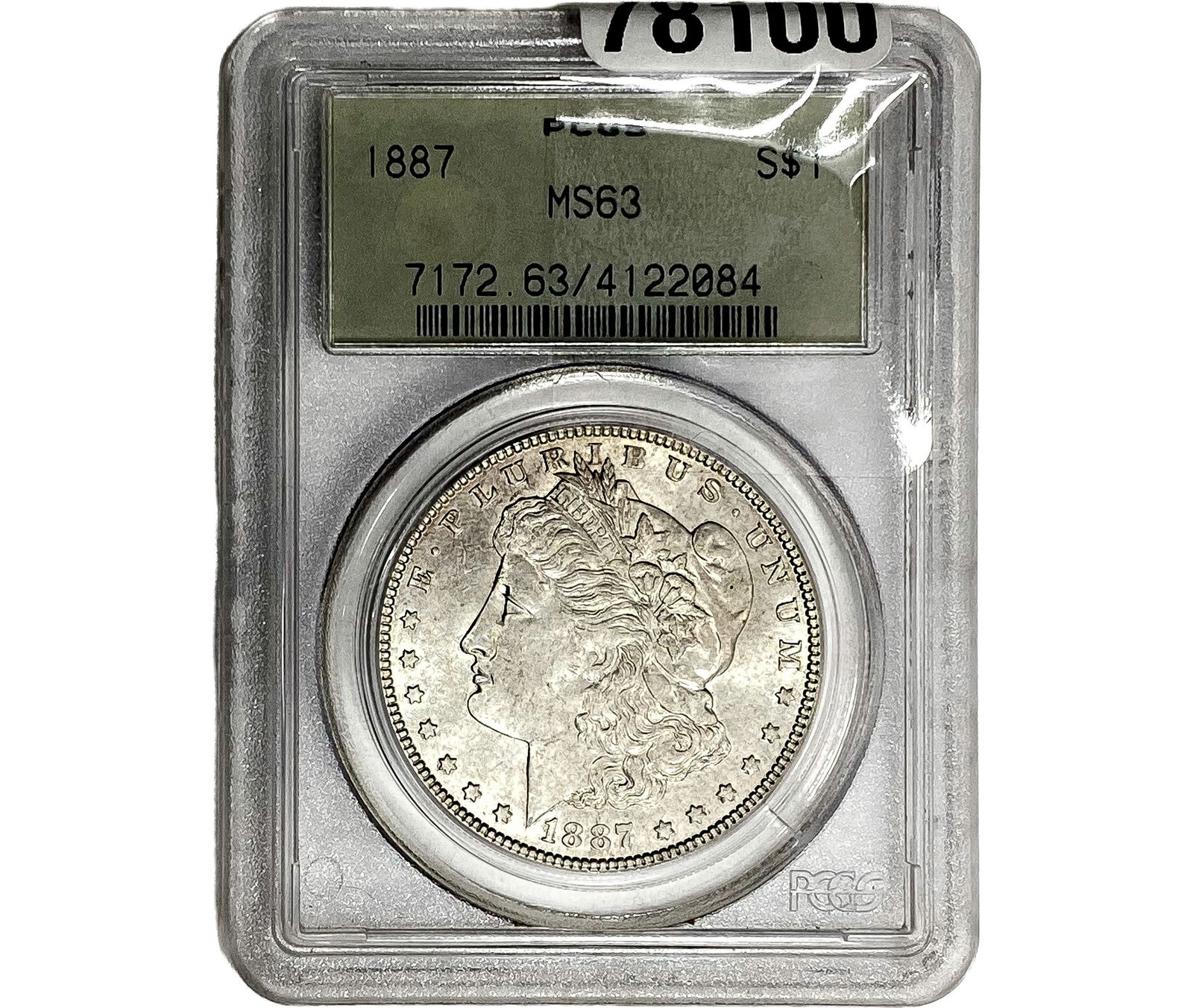 1887 Morgan Silver Dollar PCGS MS63 (1 of 2)