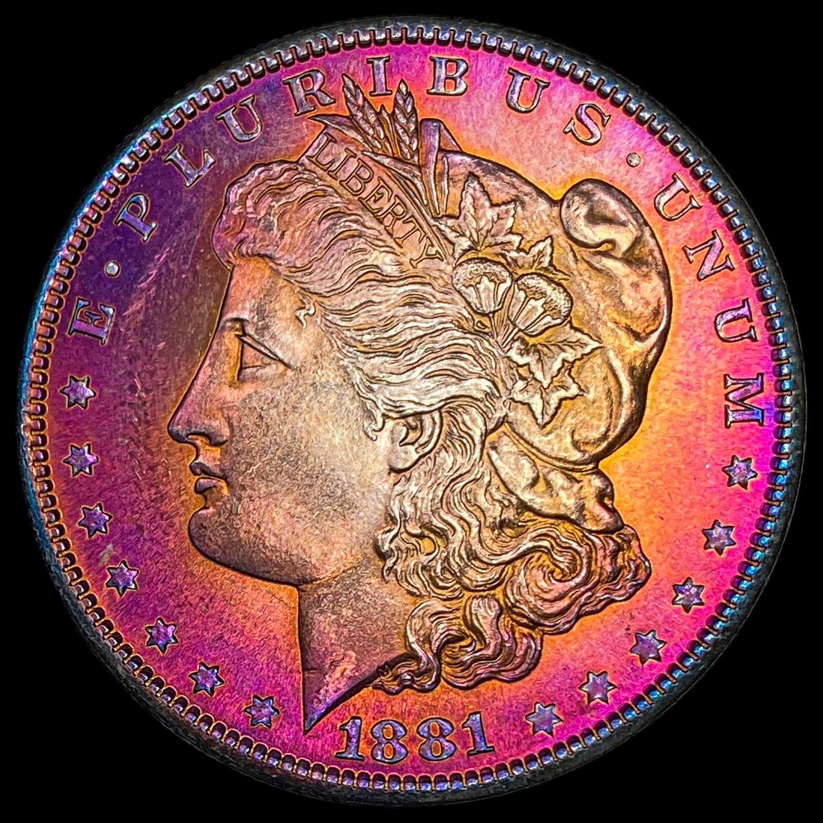 1881-S Toned Morgan Silver Dollar UNCIRCULATED (1 of 2)