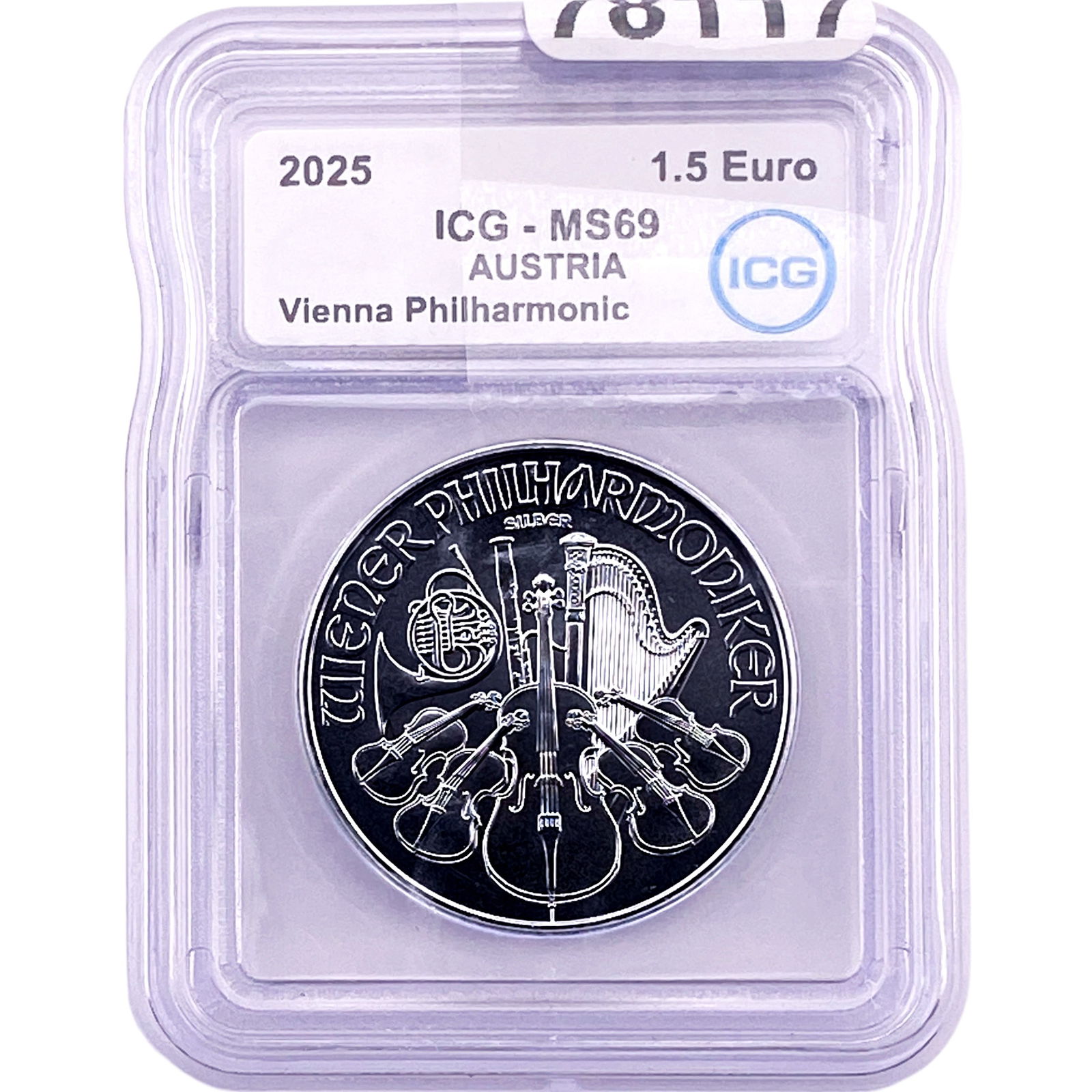 2025 Austria Silver 1.5 Euro-Vienna Philharmonic  MS69 (1 of 2)