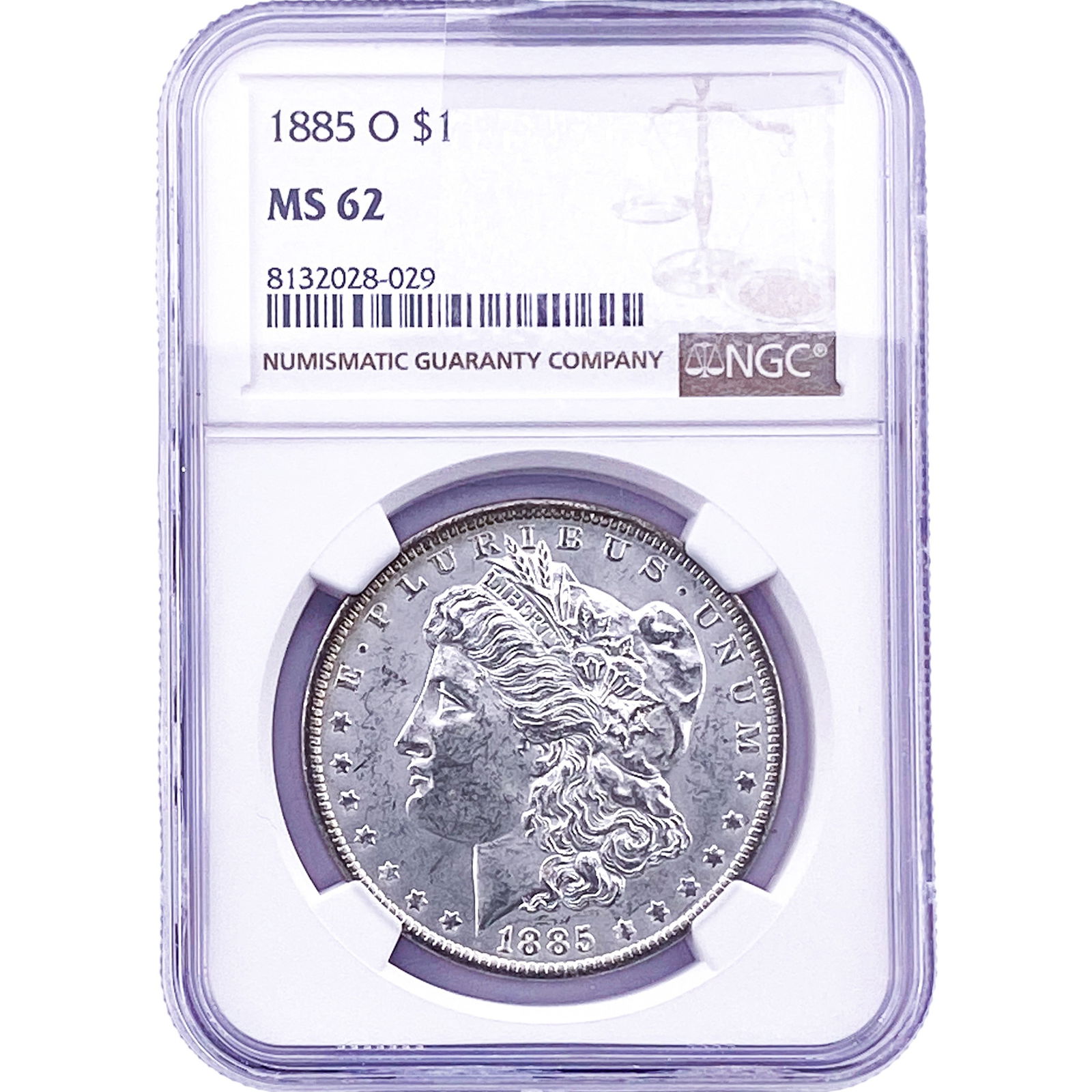 1885-O Morgan Silver Dollar NGC MS62 (1 of 2)