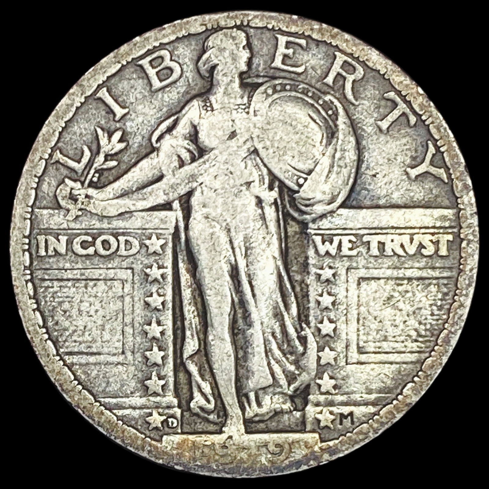 1919-D Standing Liberty Quarter LIGHTLY CIRCULATED (1 of 2)