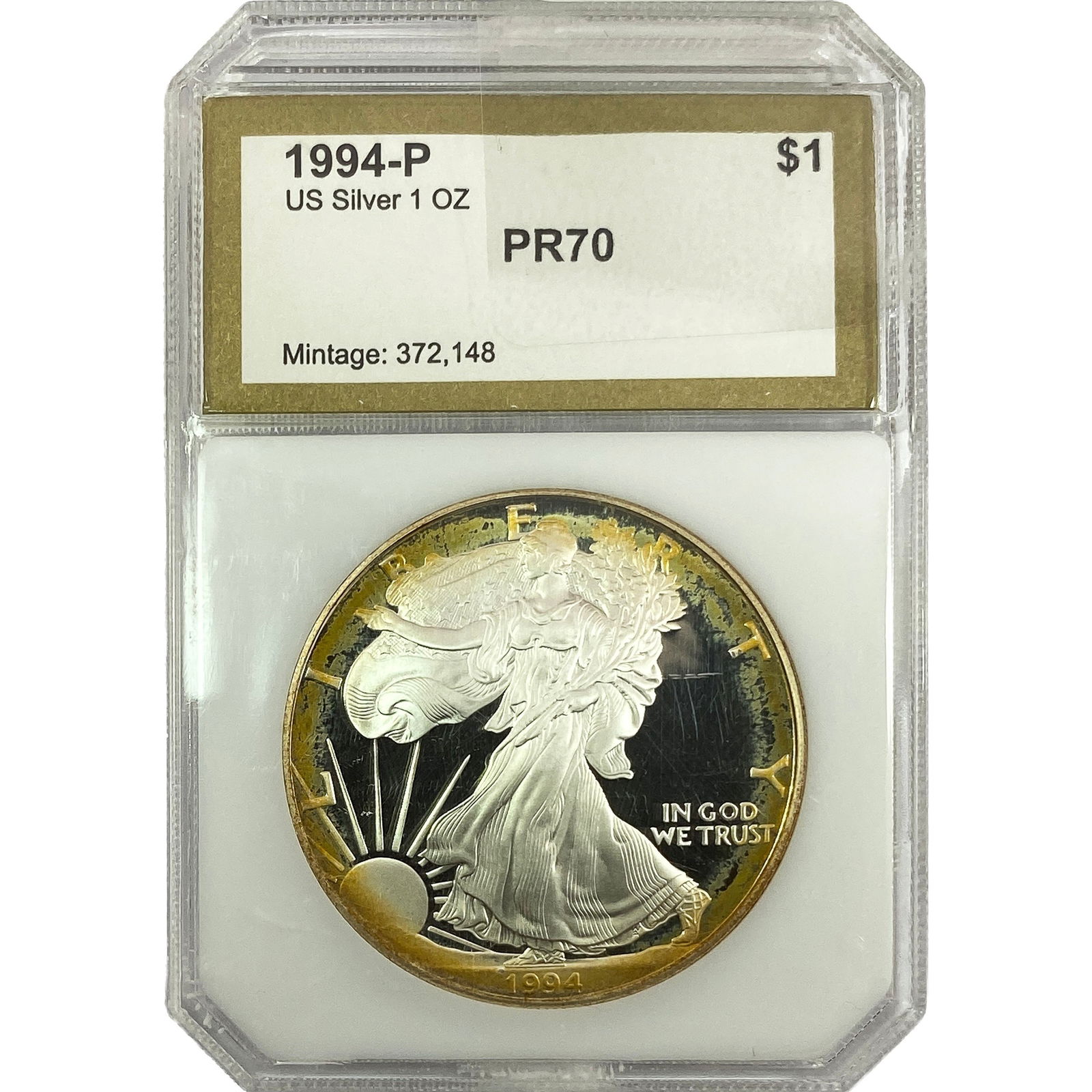 1994-P Silver Eagle PCI PR70 (1 of 2)