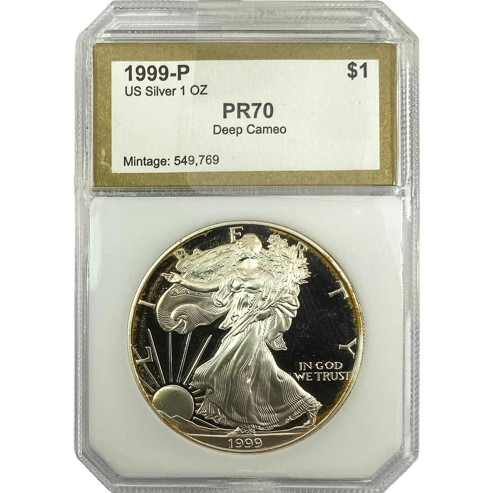 1999-P Silver Eagle PCI PR70 (1 of 2)