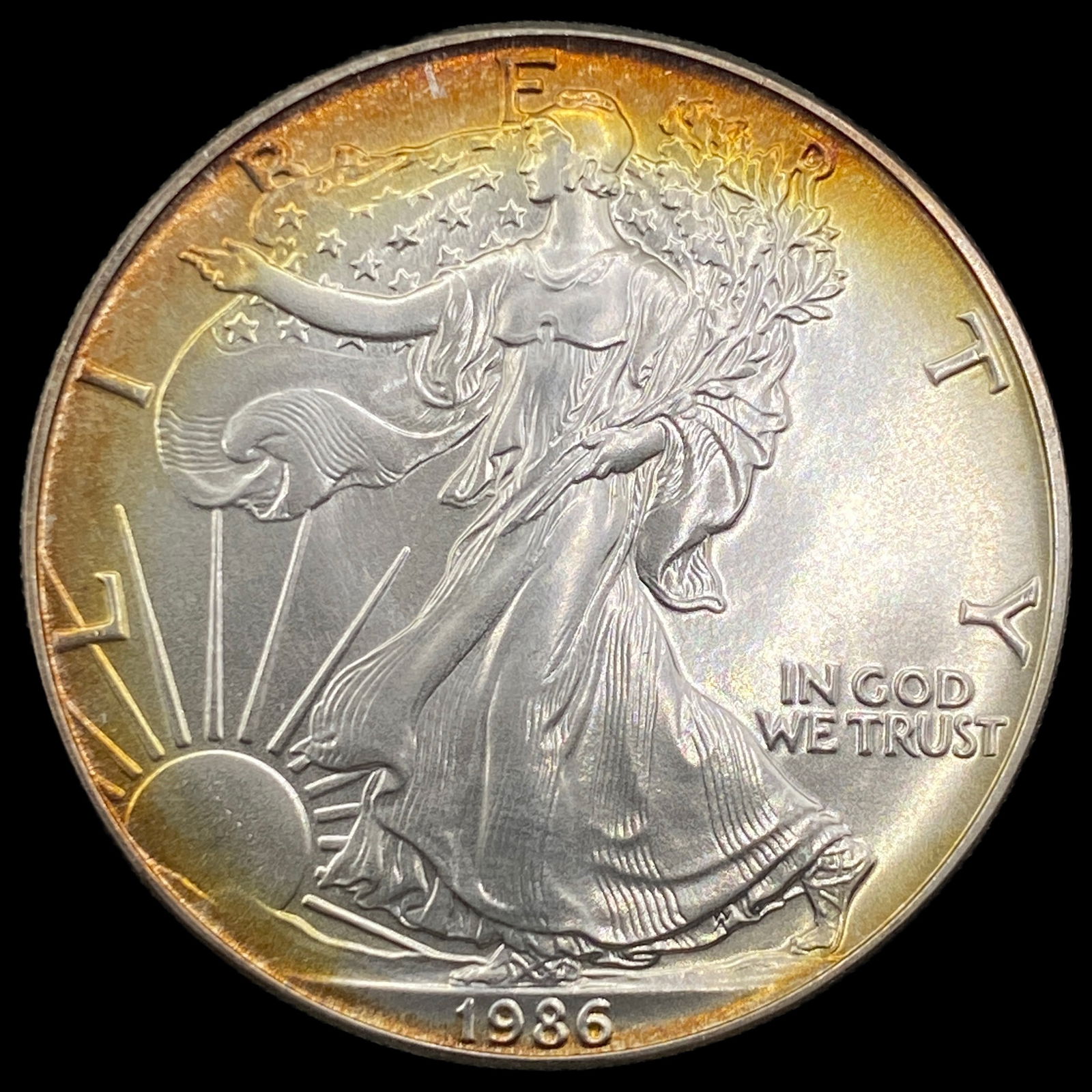 1986 1 oz Silver American Eagle $1 SUPERB GEM BU (1 of 2)