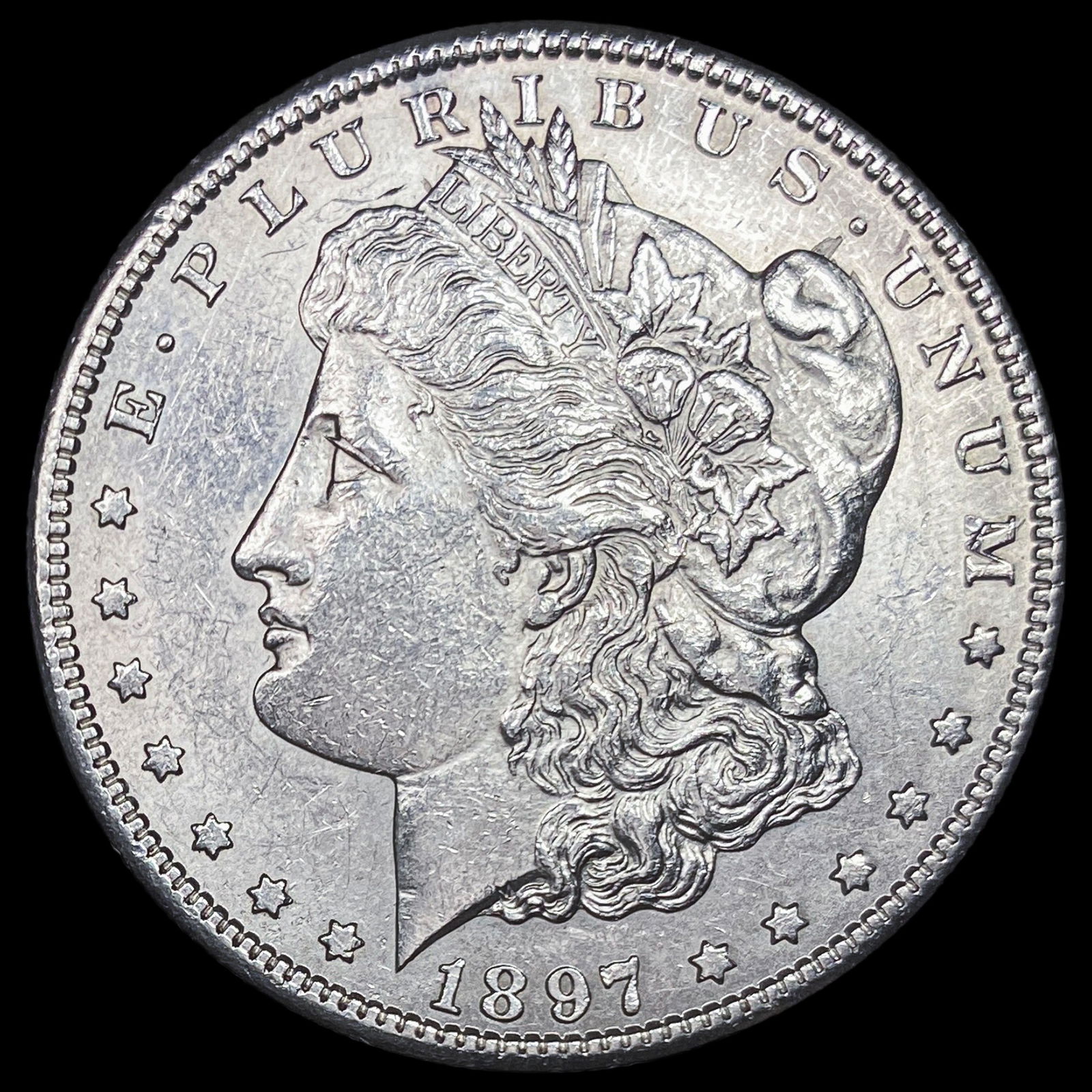 1897-S Silver Morgan Dollar CLOSELY UNCIRCULATED (1 of 2)