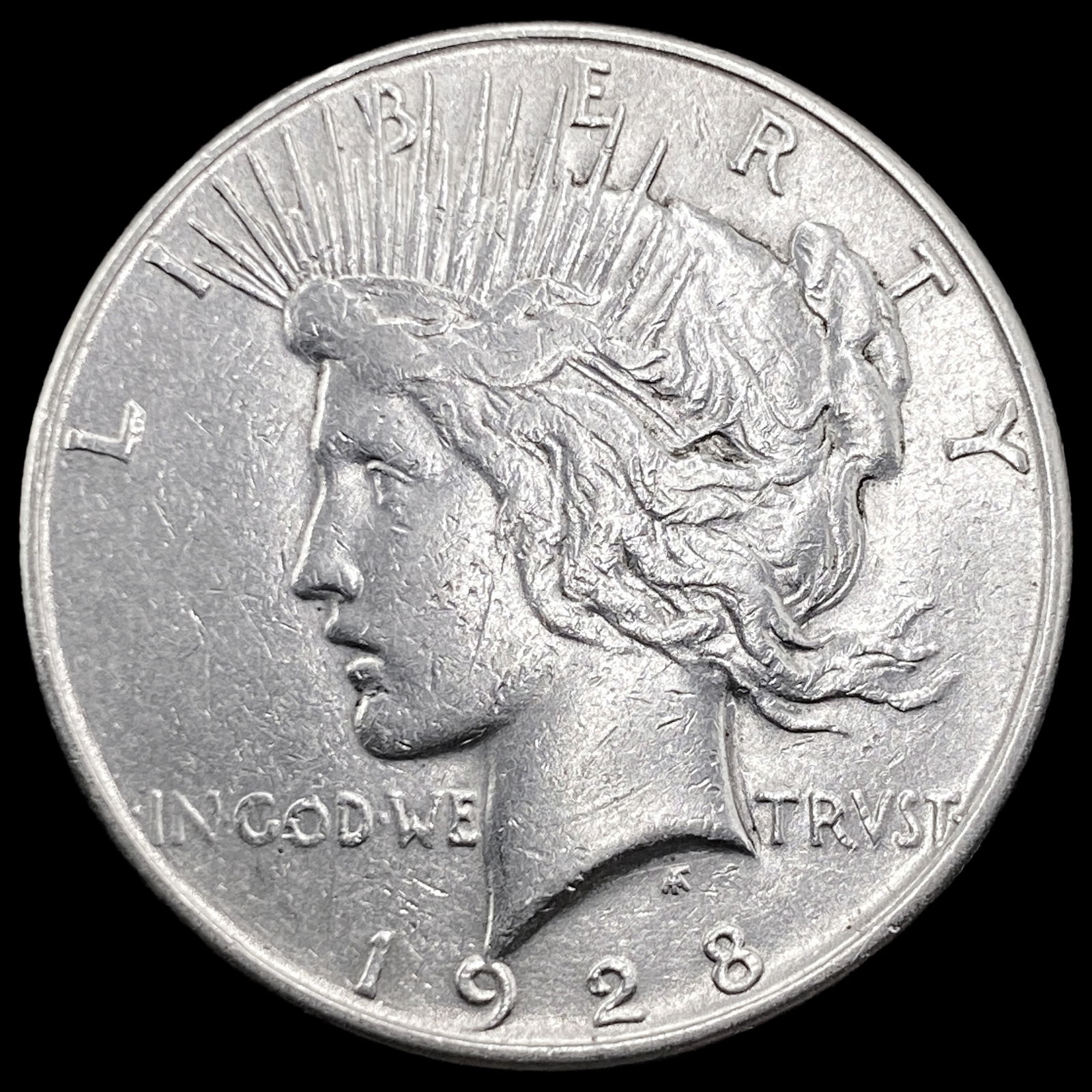 1928-S Silver Peace Dollar CLOSELY UNCIRCULATED (1 of 2)