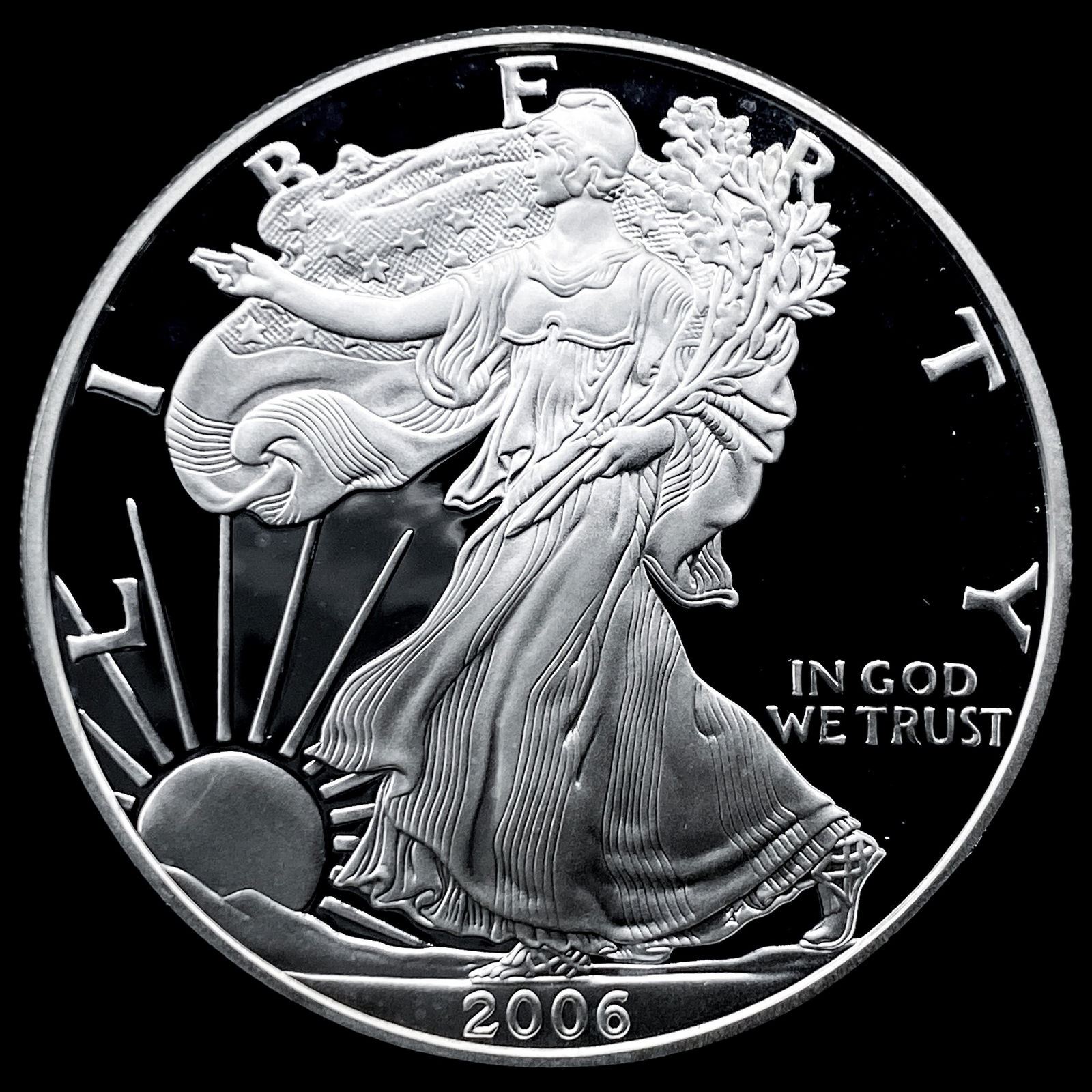2006-W Silver American Eagle Proof $1 GEM PROOF (1 of 2)