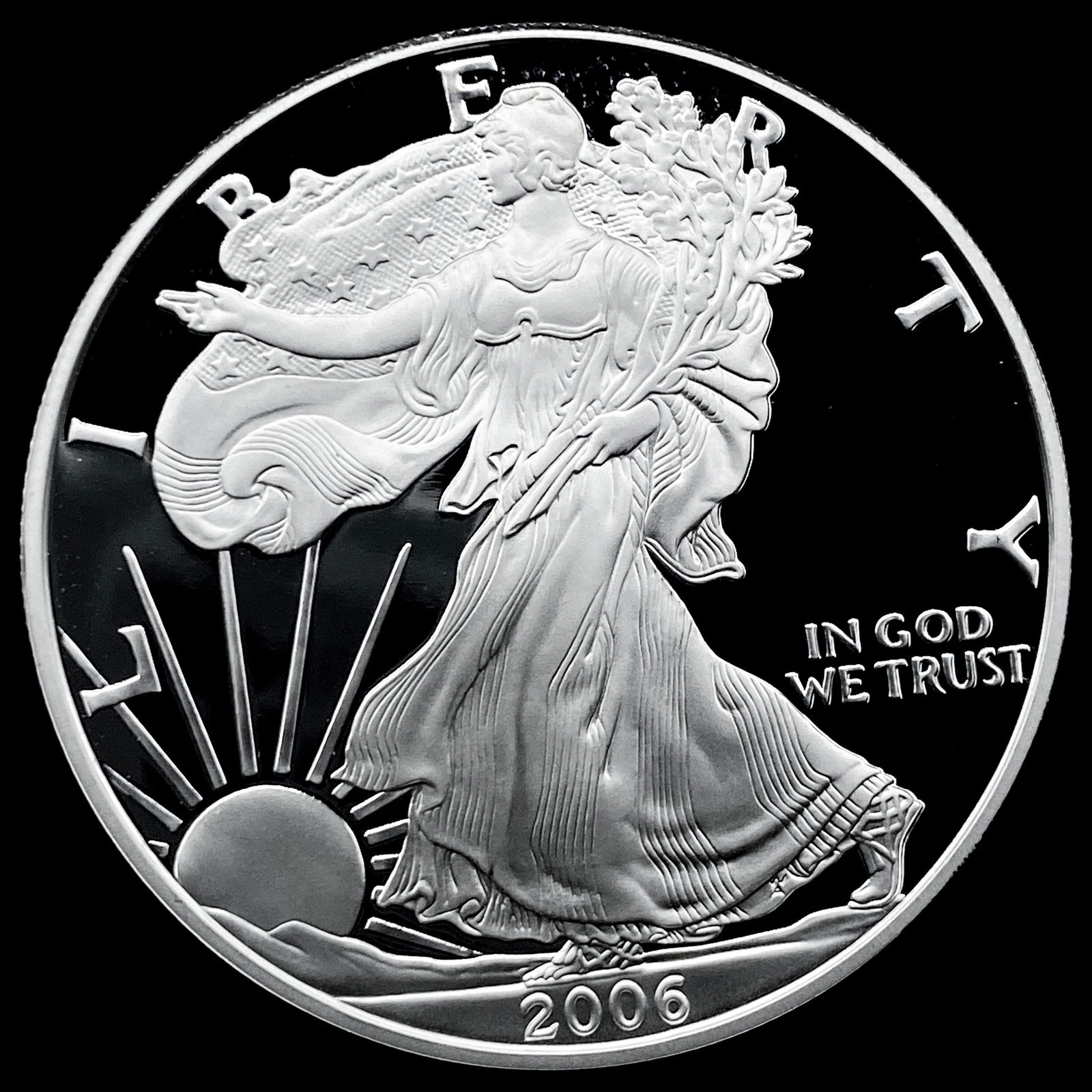 2006-W Silver American Eagle Proof $1 GEM PROOF (1 of 2)