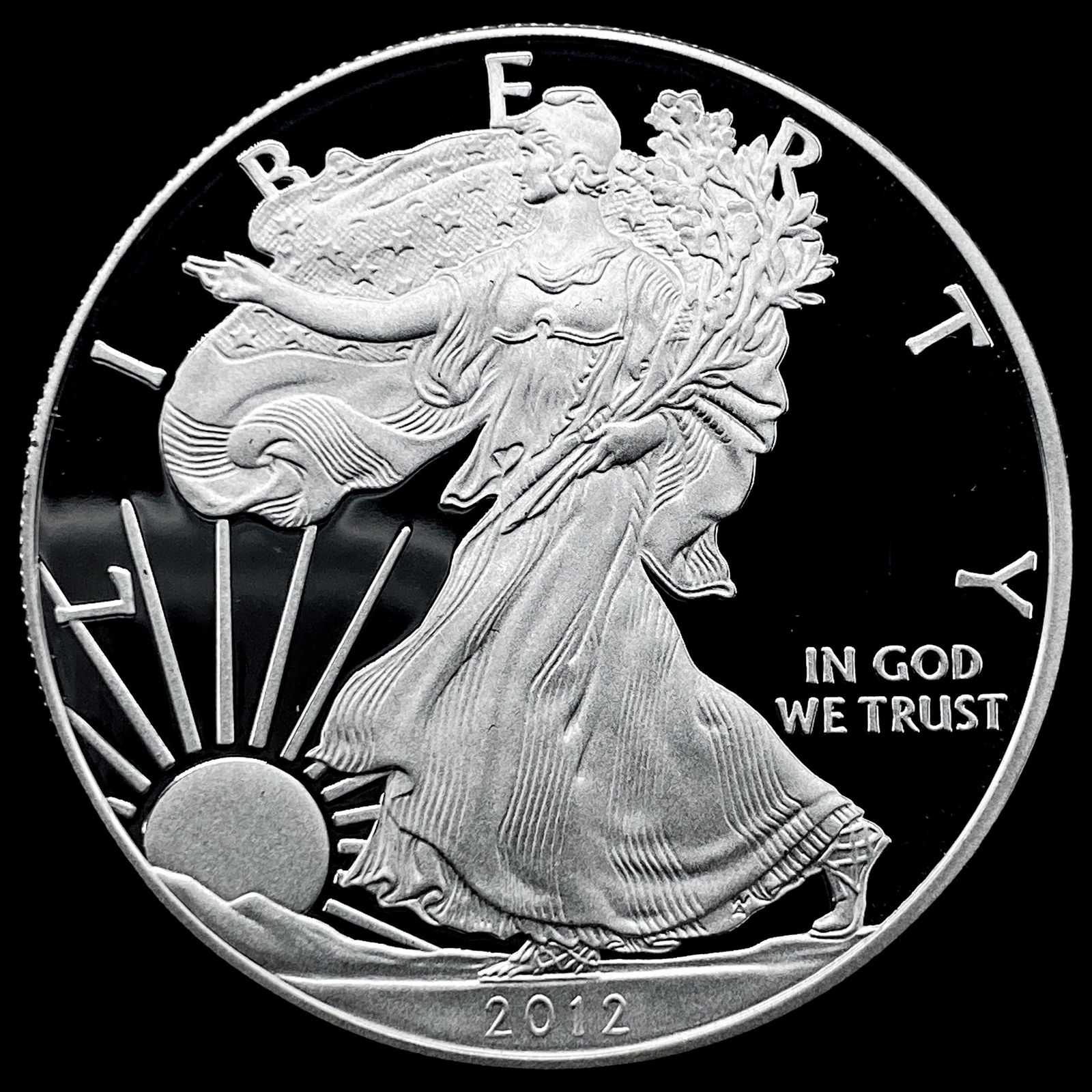 2012-S Silver American Eagle Proof $1 GEM PROOF (1 of 2)
