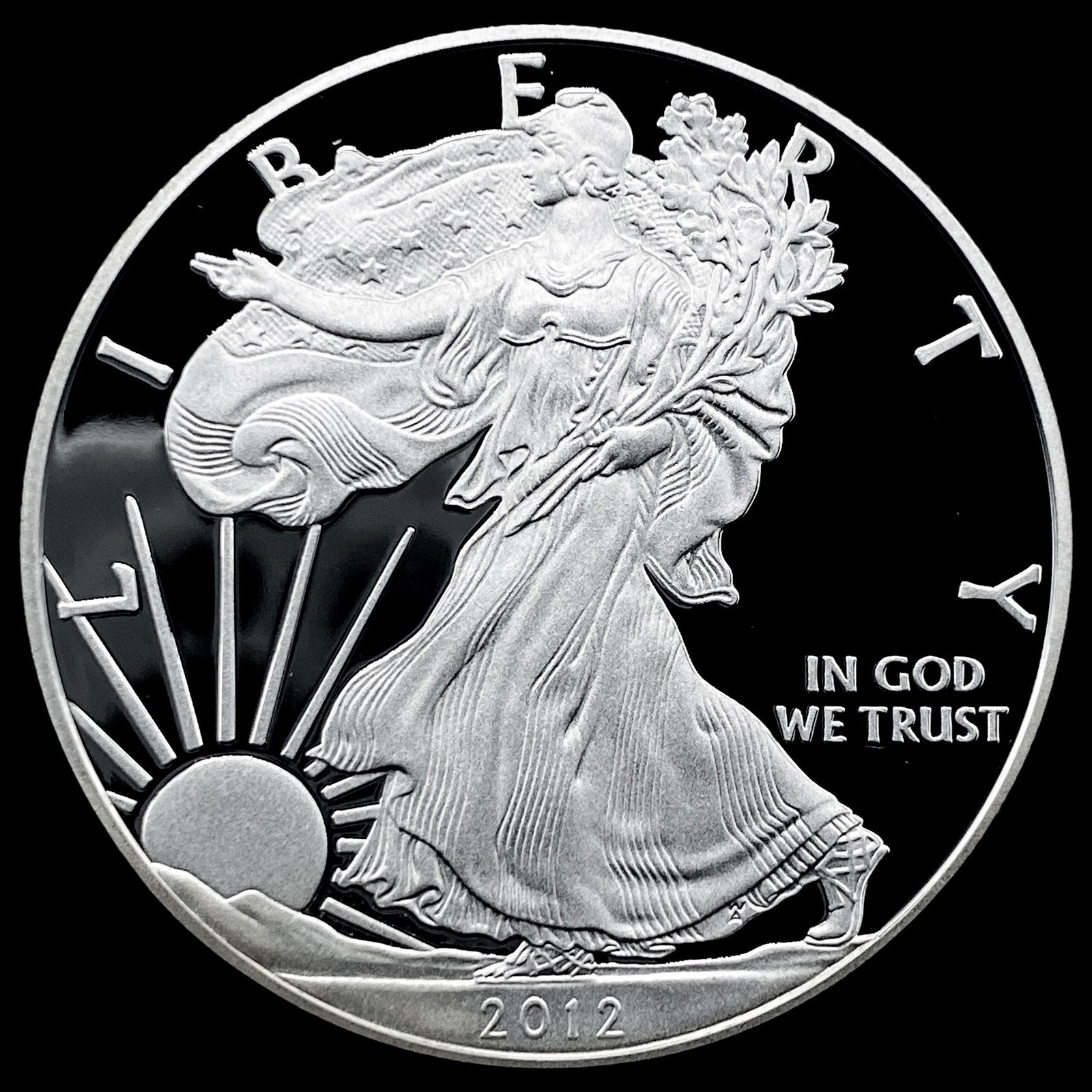 2012-S Silver American Eagle Proof $1 GEM PROOF (1 of 2)