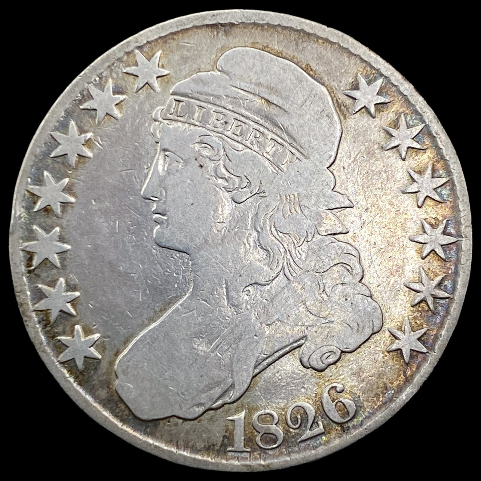 1826 Capped Bust Half Dollar NICELY CIRCULATED: 1826 Capped Bust Half Dollar NICELY CIRCULATED