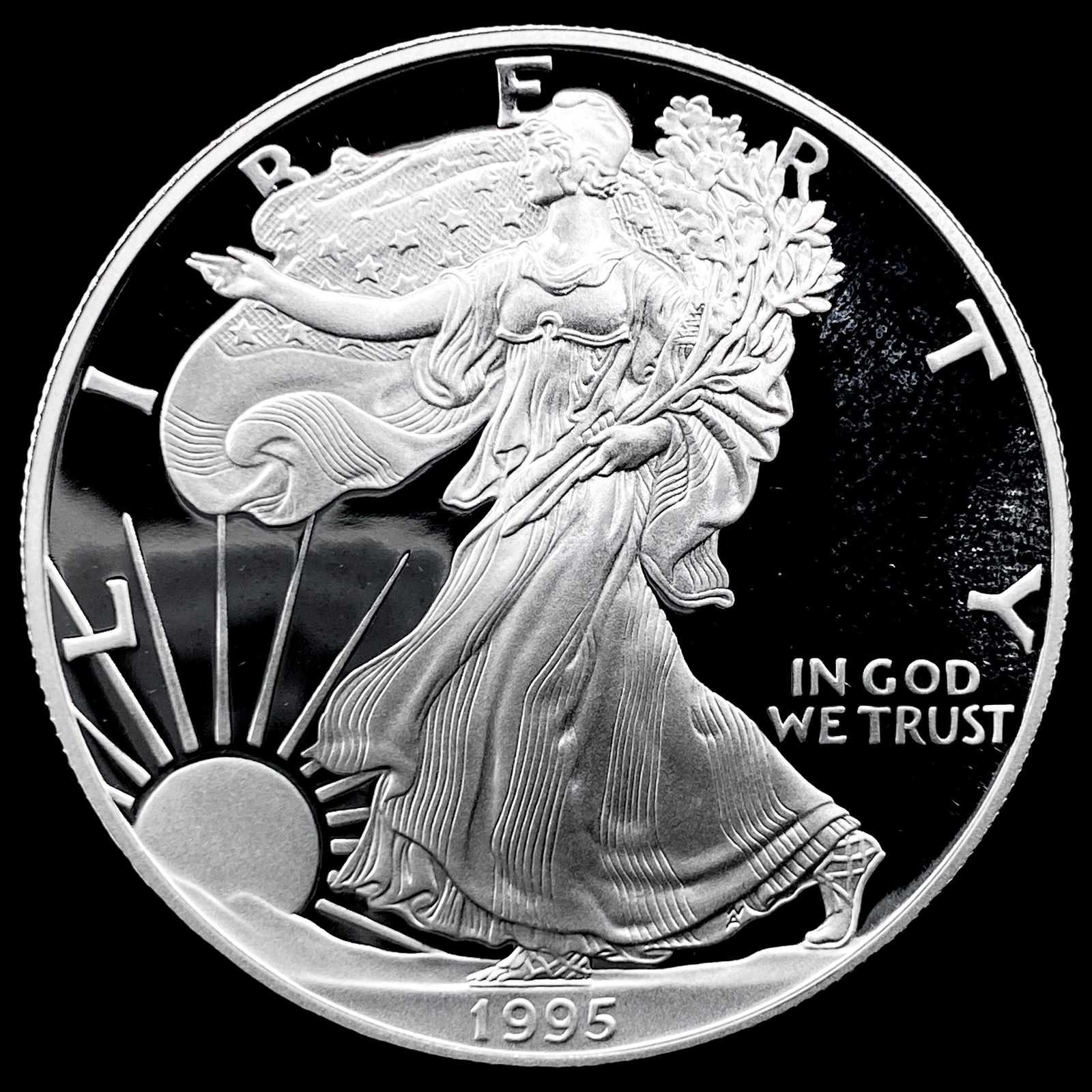 1995-P Silver American Eagle Proof $1 GEM PROOF (1 of 2)