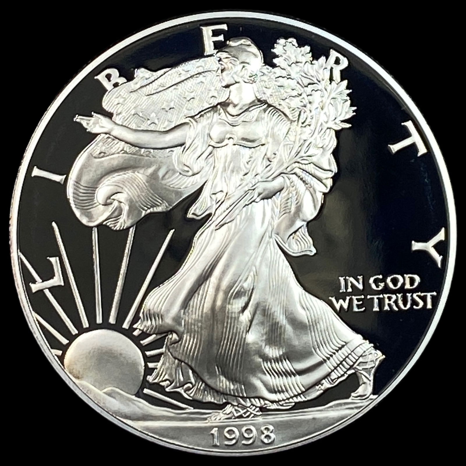 1998-P Silver American Eagle $1 GEM PROOF (1 of 2)