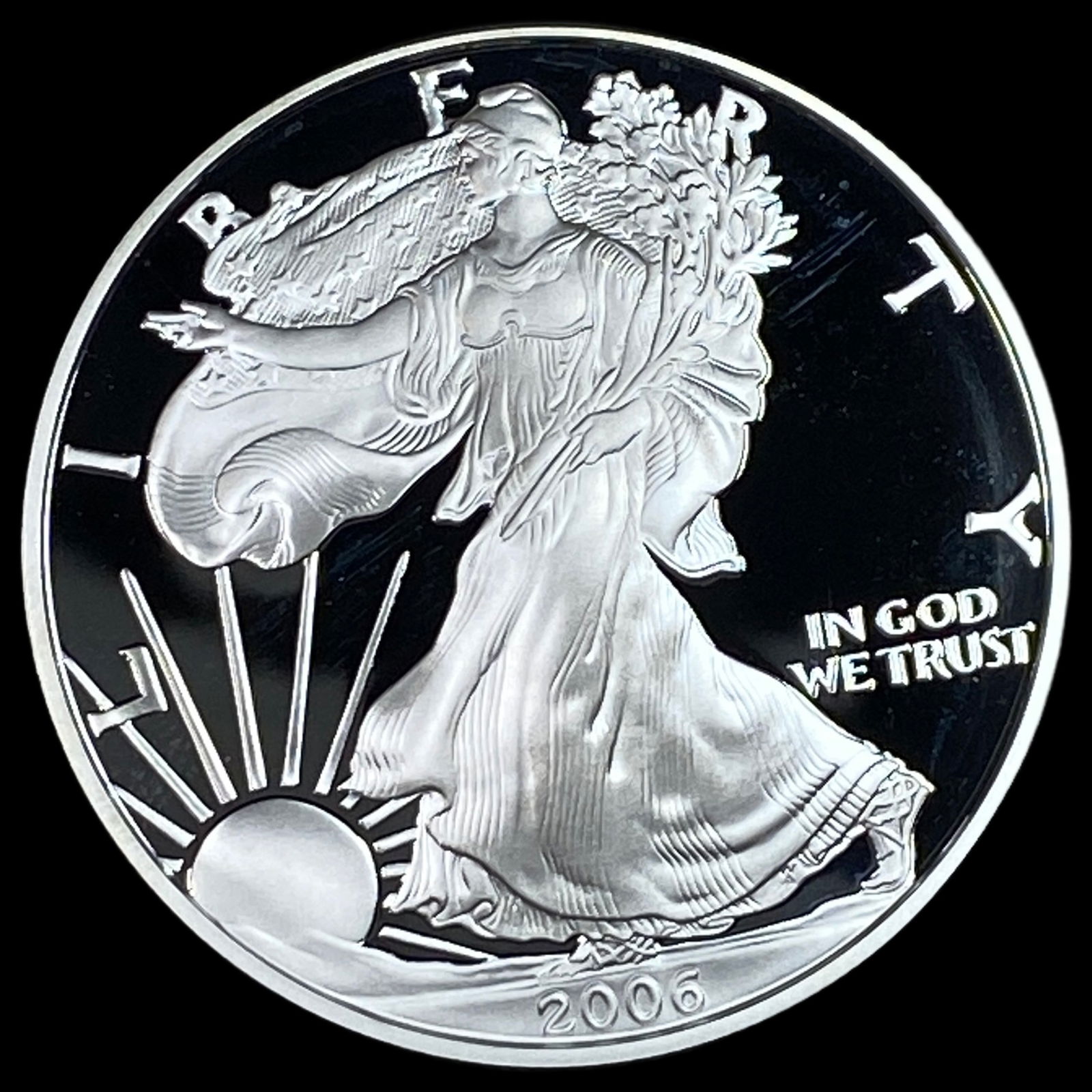 2006-W Silver American Eagle Proof $1 GEM PROOF (1 of 2)