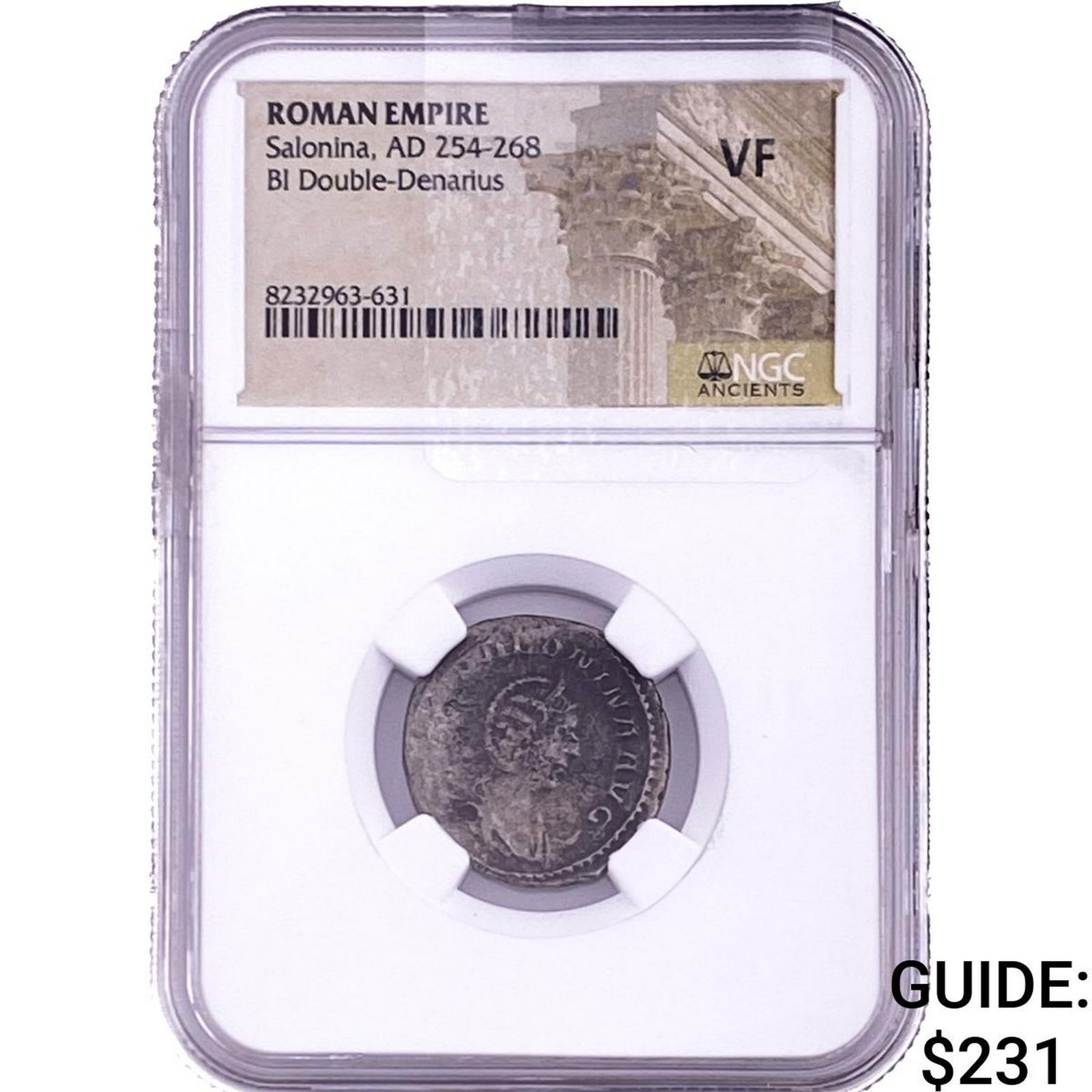 Roman Salonina, AD 254-268 BI Double-Denarius NGC VF (1 of 2)