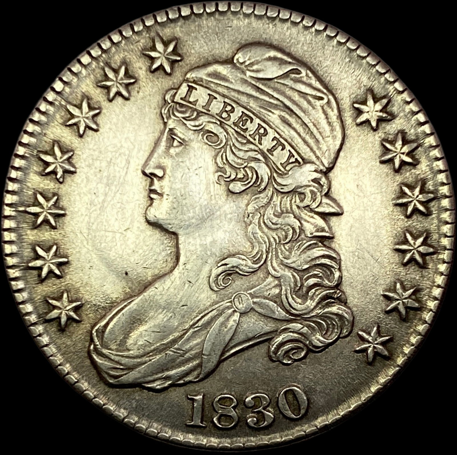 1830 Capped Bust Half Dollar CLOSELY UNCIRCULATED (1 of 2)
