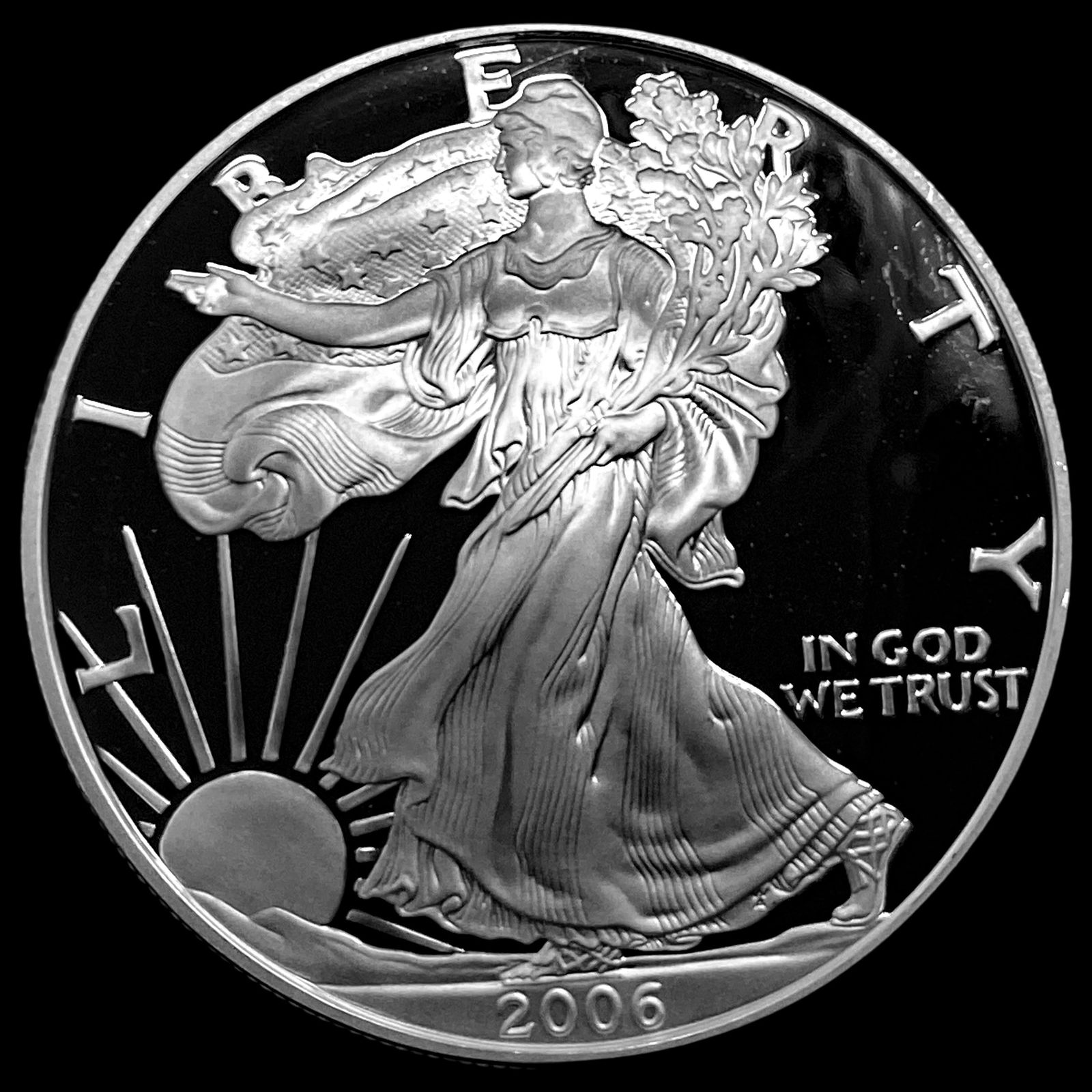 2006-W Silver American Eagle $1 GEM PROOF (1 of 2)