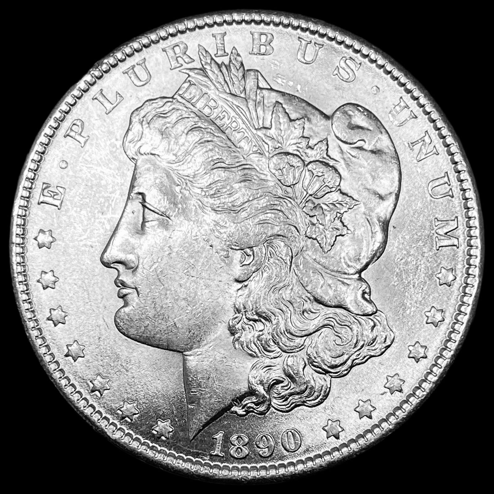 1890 Silver Morgan Dollar CHOICE BU (1 of 2)