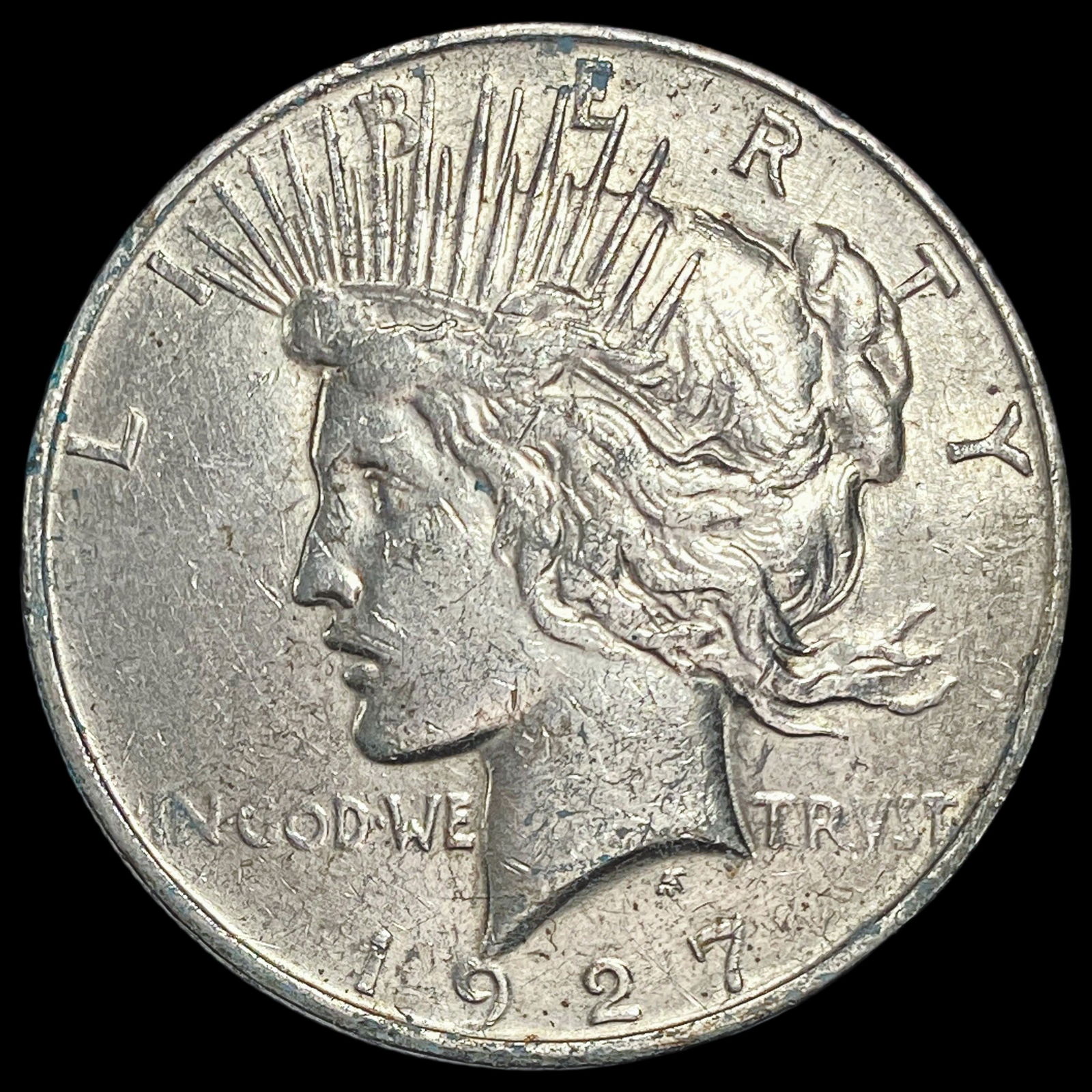 1927-D Peace Silver Dollar NEARLY UNCIRCULATED (1 of 2)