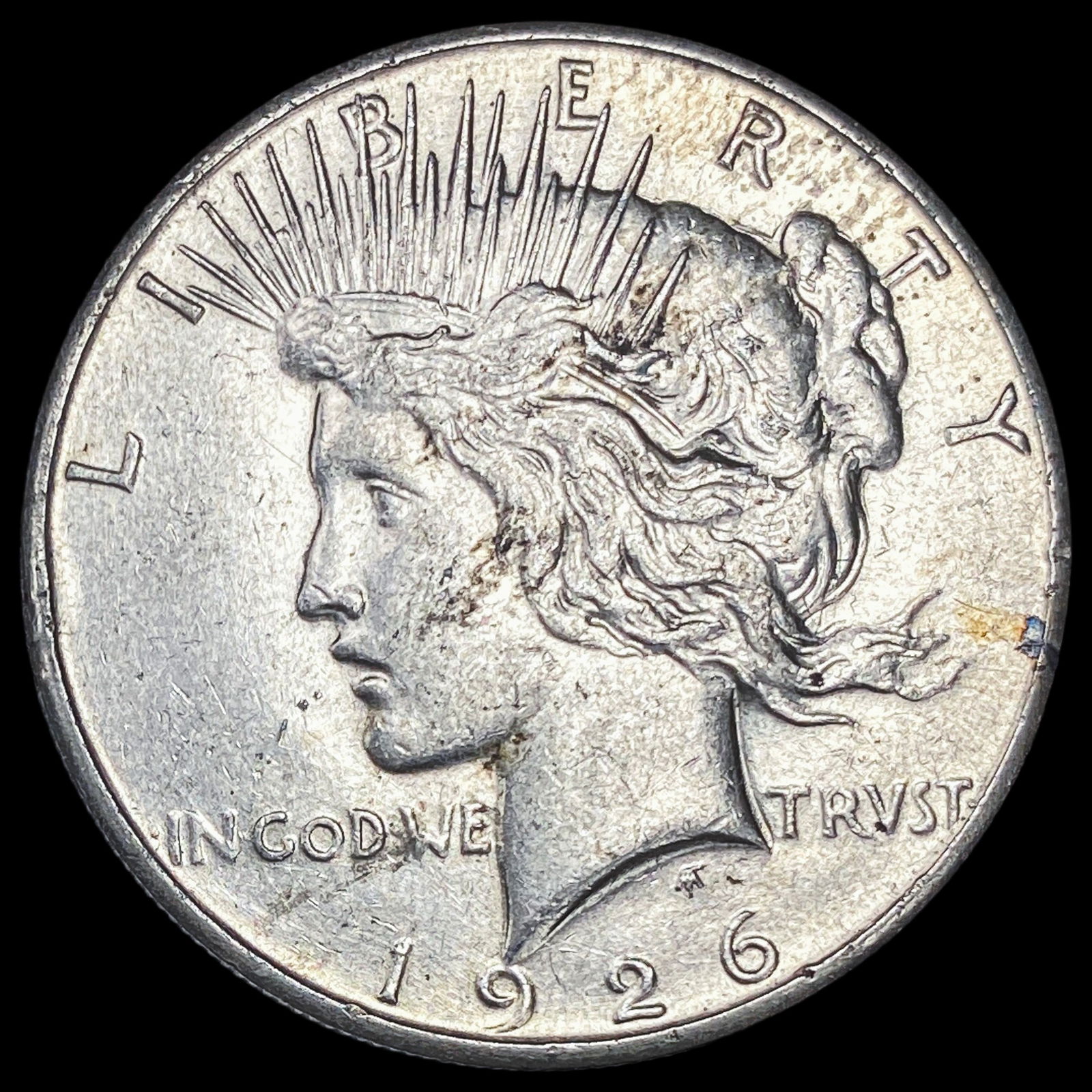 1926-S Silver Peace Dollar NEARLY UNCIRCULATED (1 of 2)