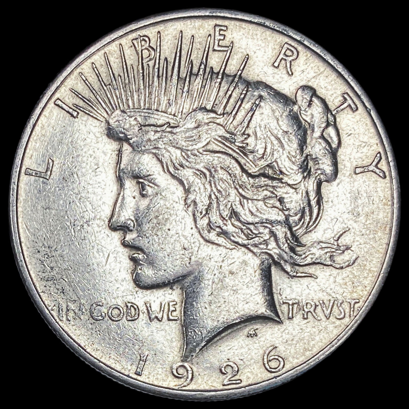 1926-S Silver Peace Dollar NEARLY UNCIRCULATED (1 of 2)