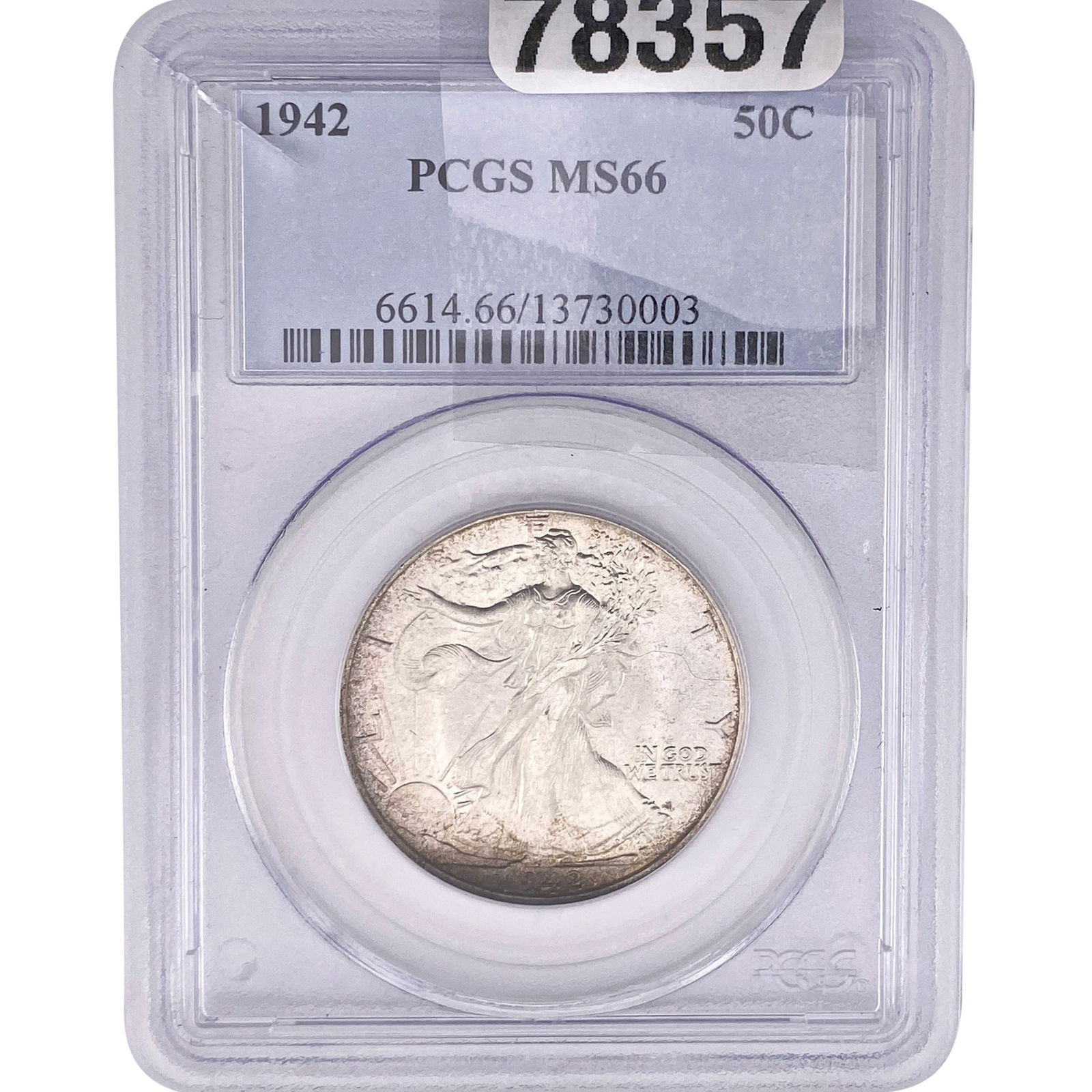 1942 Walking Liberty Half Dollar PCGS MS66 (1 of 2)