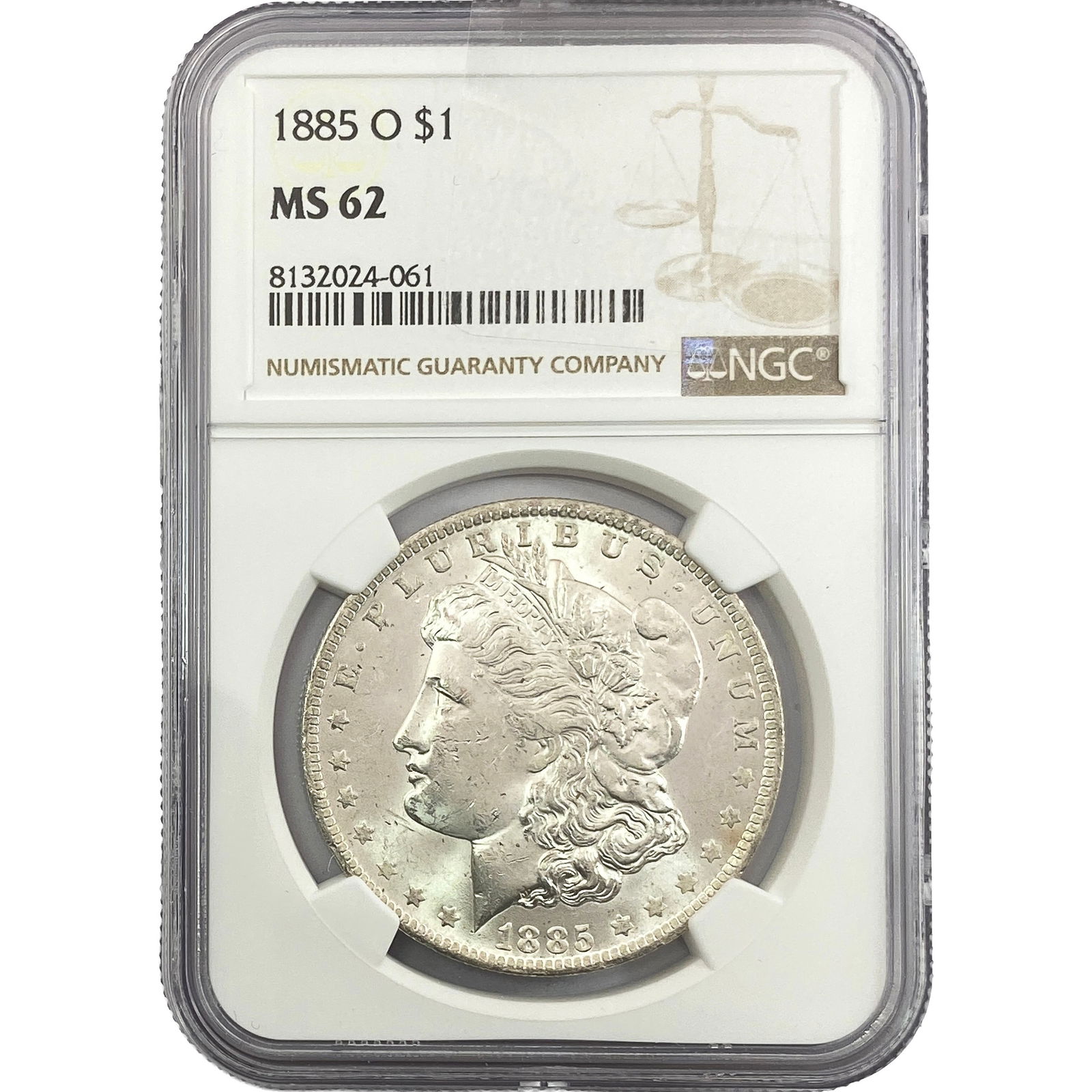 1885-O Morgan Silver Dollar NGC MS62 (1 of 2)