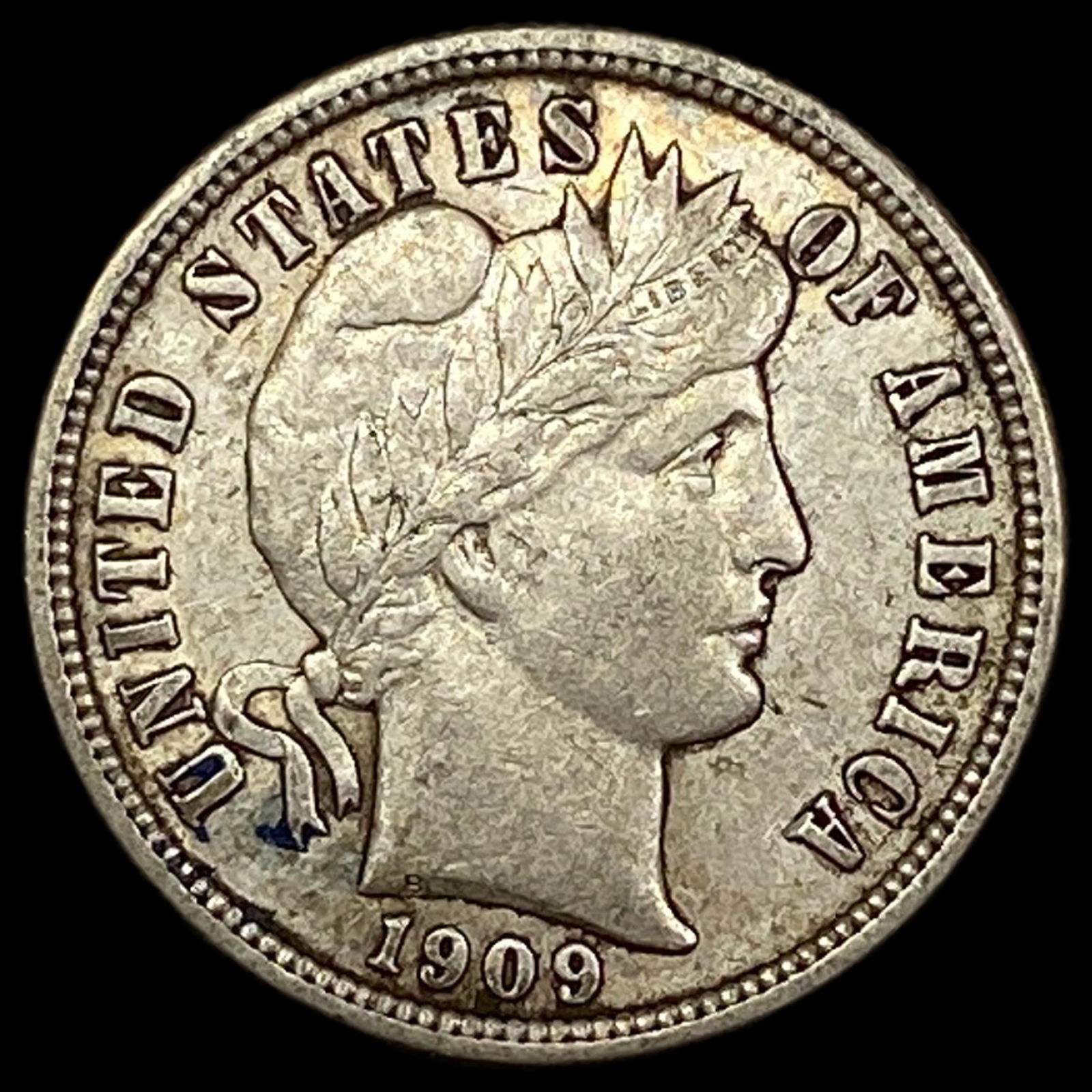 1909-O Silver Barber Dime CLOSELY UNCIRCULATED (1 of 2)