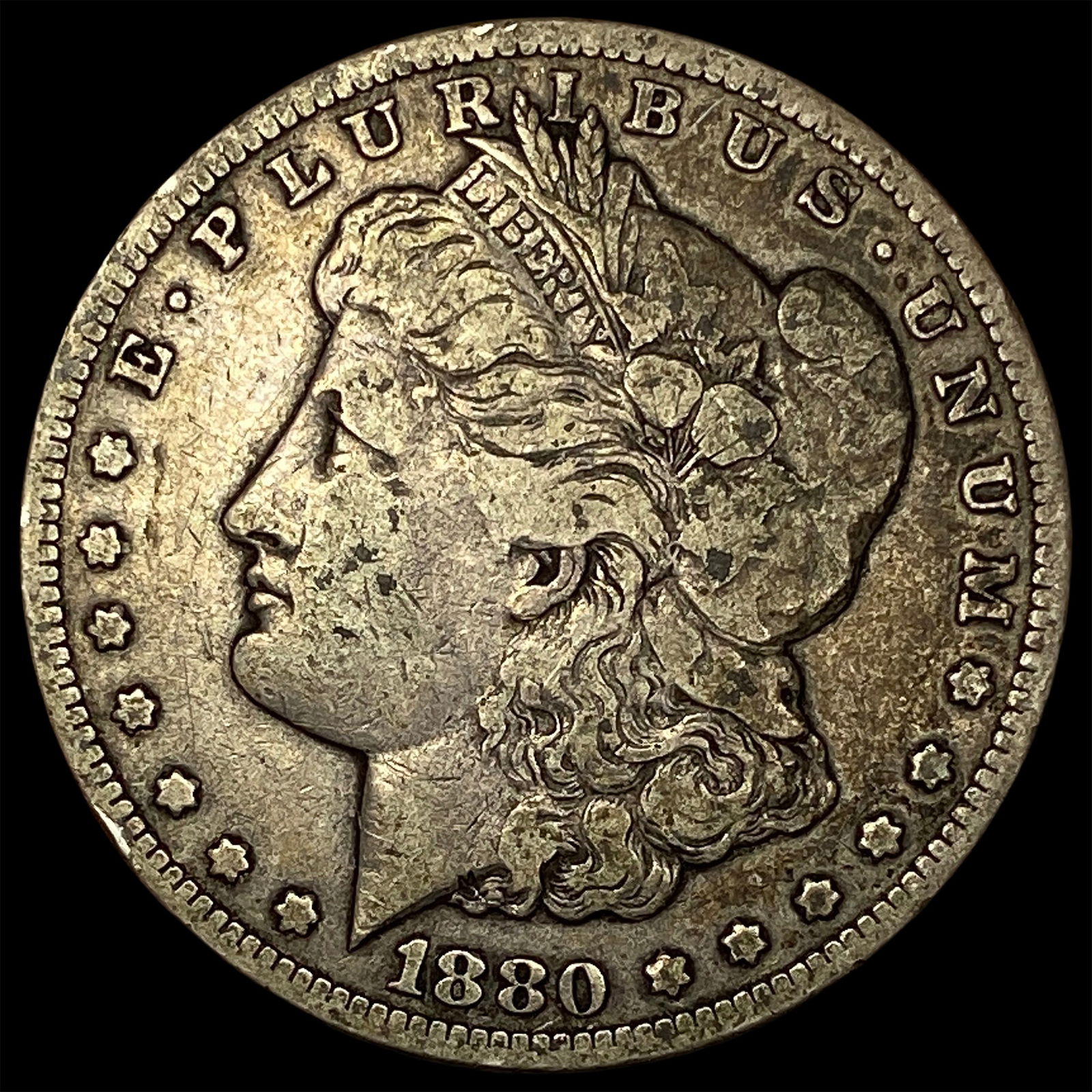 1880-CC Silver Morgan Dollar NEARLY UNCIRCULATED (1 of 2)
