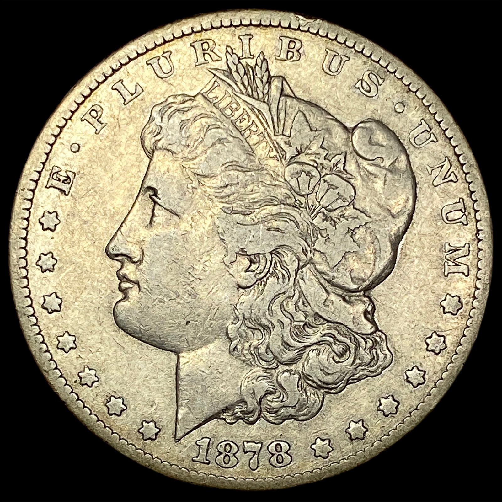 1878-CC Silver Morgan Dollar ABOUT UNCIRCULATED: 1878-CC Silver Morgan Dollar ABOUT UNCIRCULATED