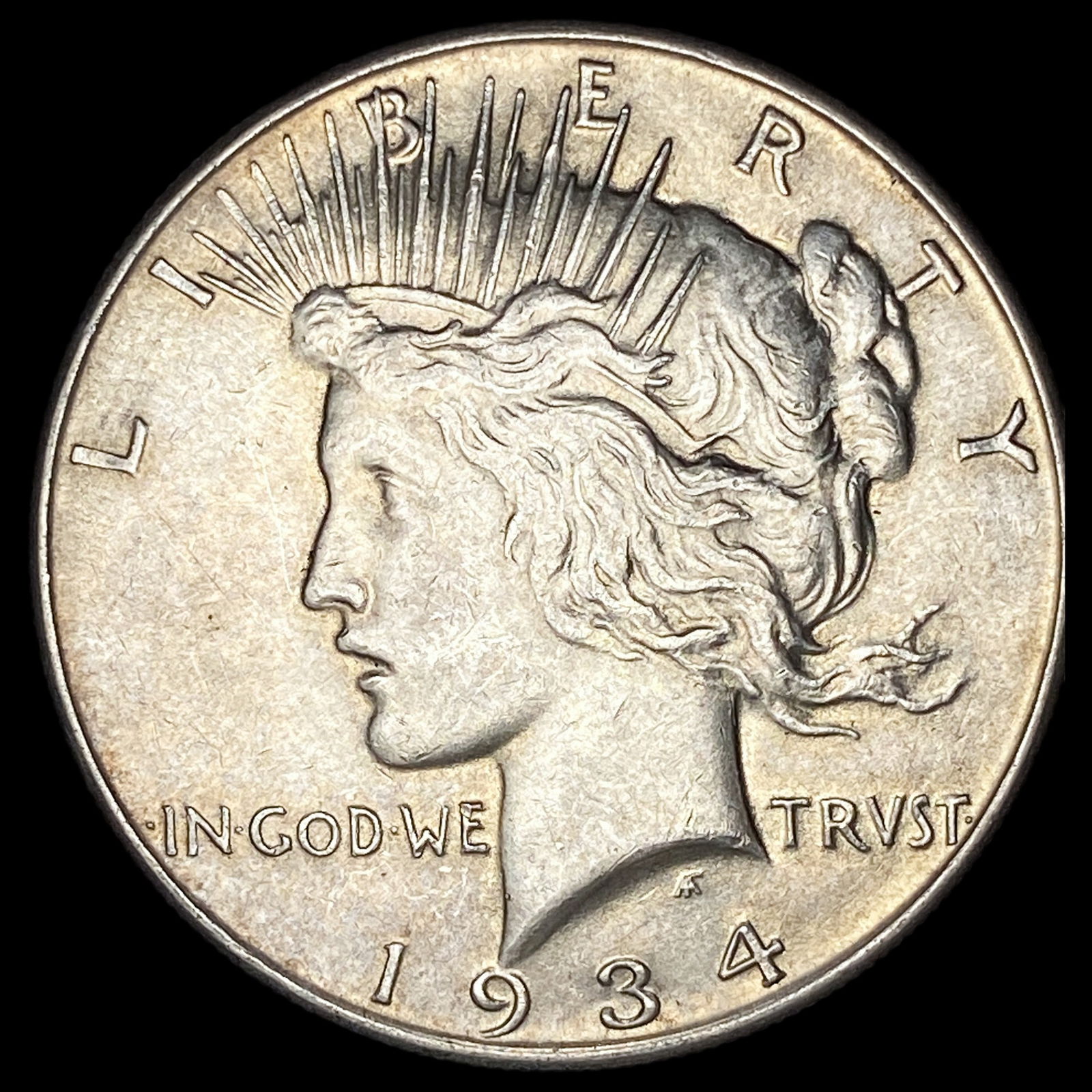 1934 Silver Peace Dollar CLOSELY UNCIRCULATED (1 of 2)